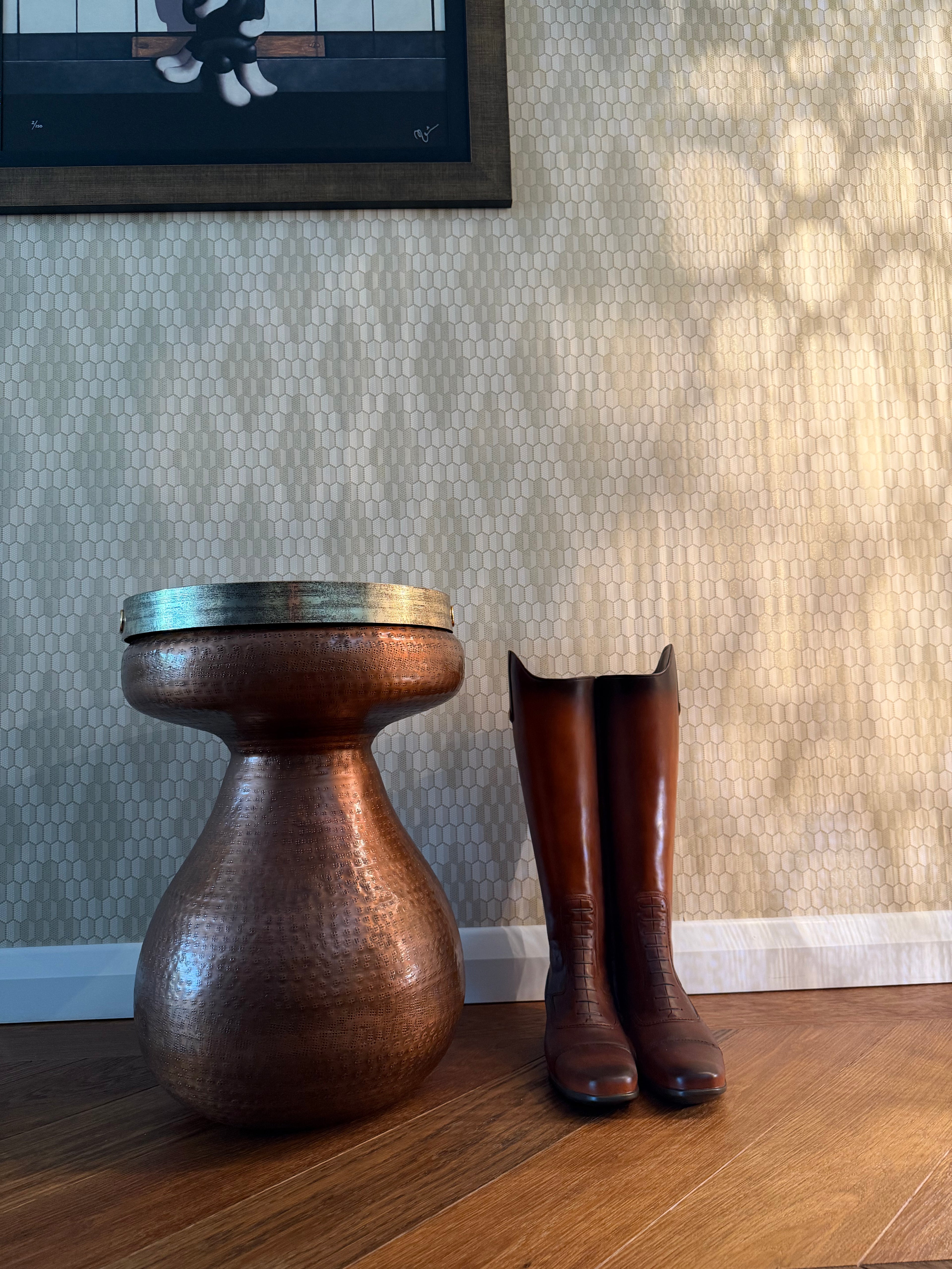Rustic Boot Umbrella Stand