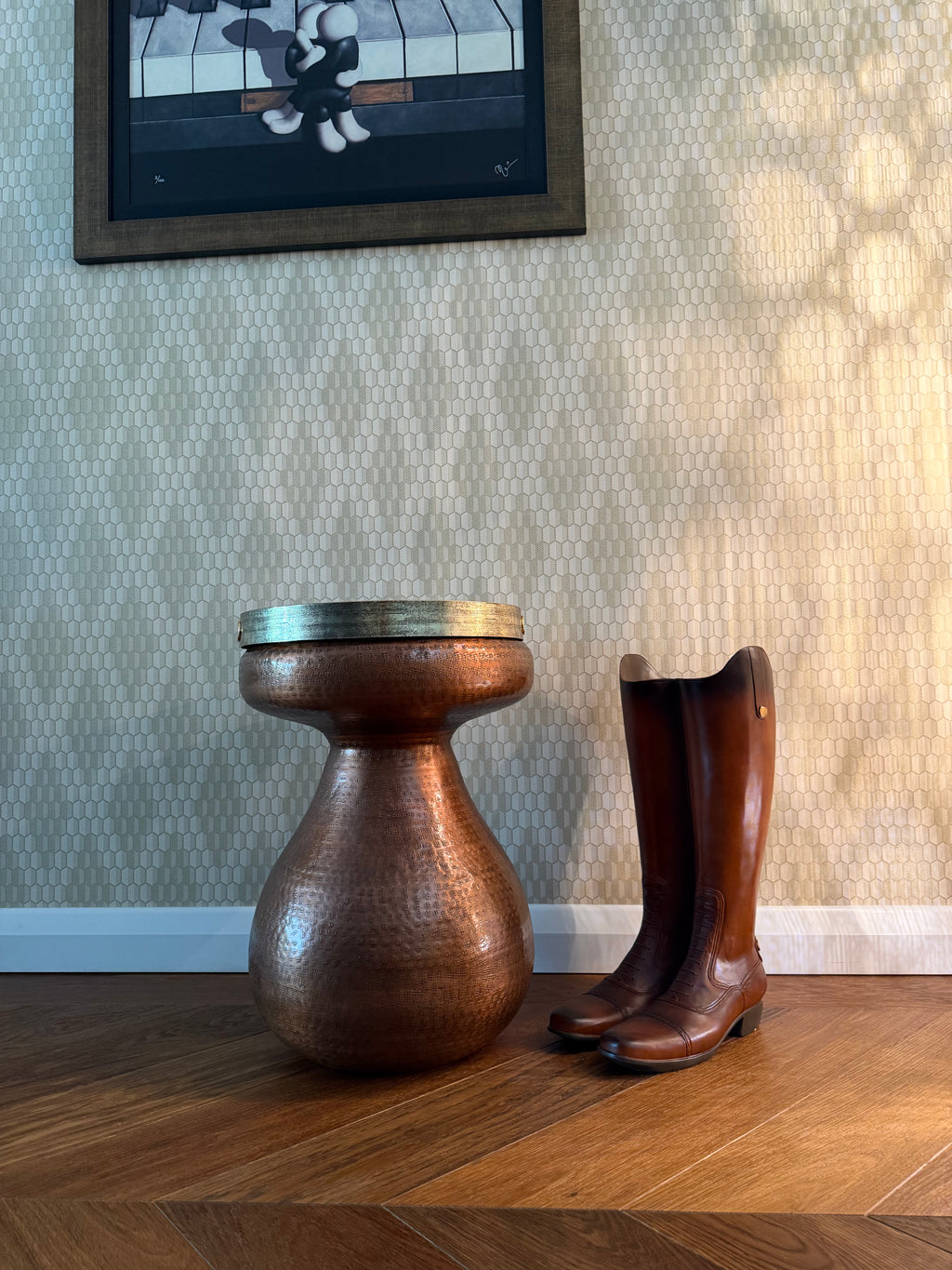 Rustic Boot Umbrella Stand