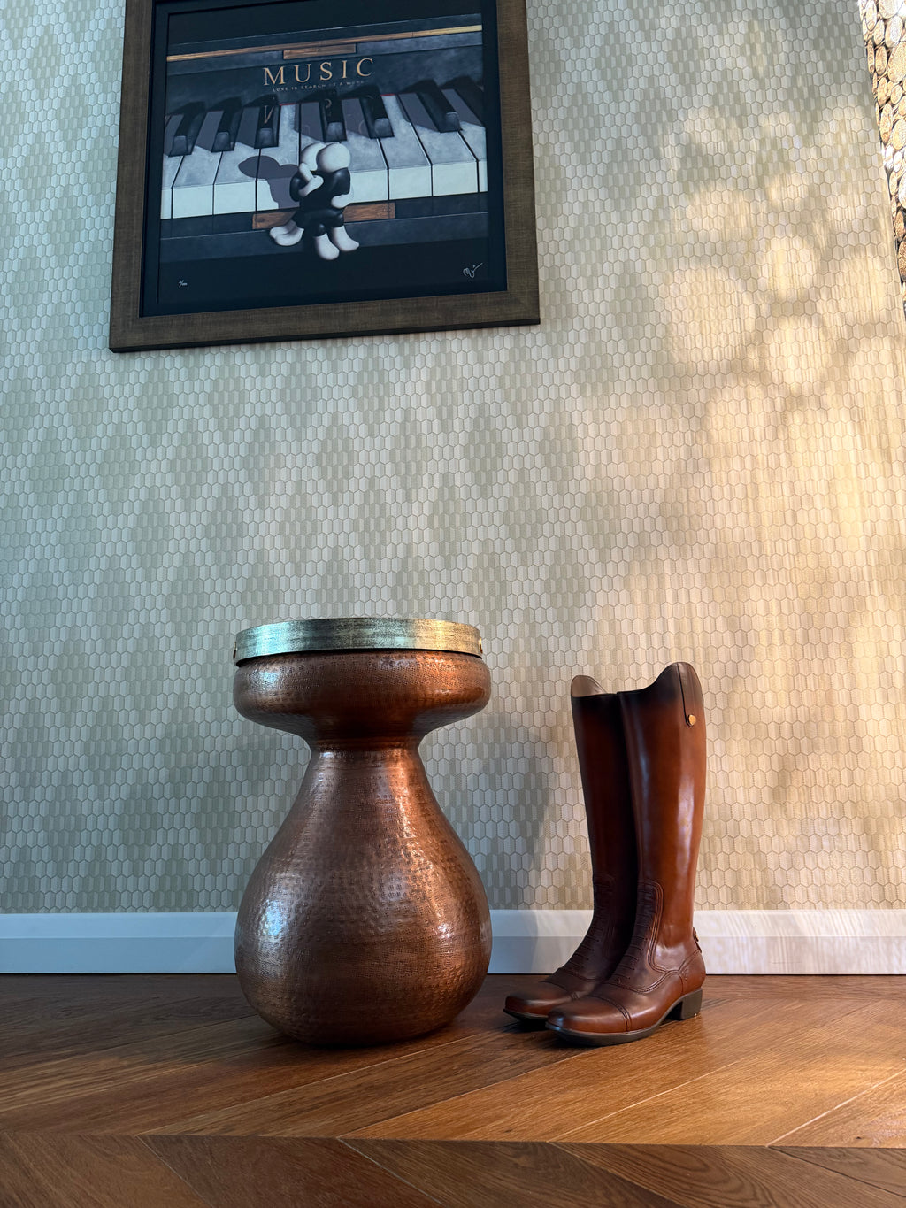 Rustic Boot Umbrella Stand