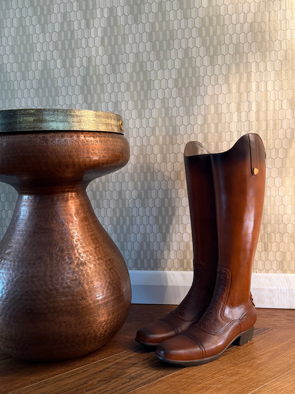 Rustic Boot Umbrella Stand