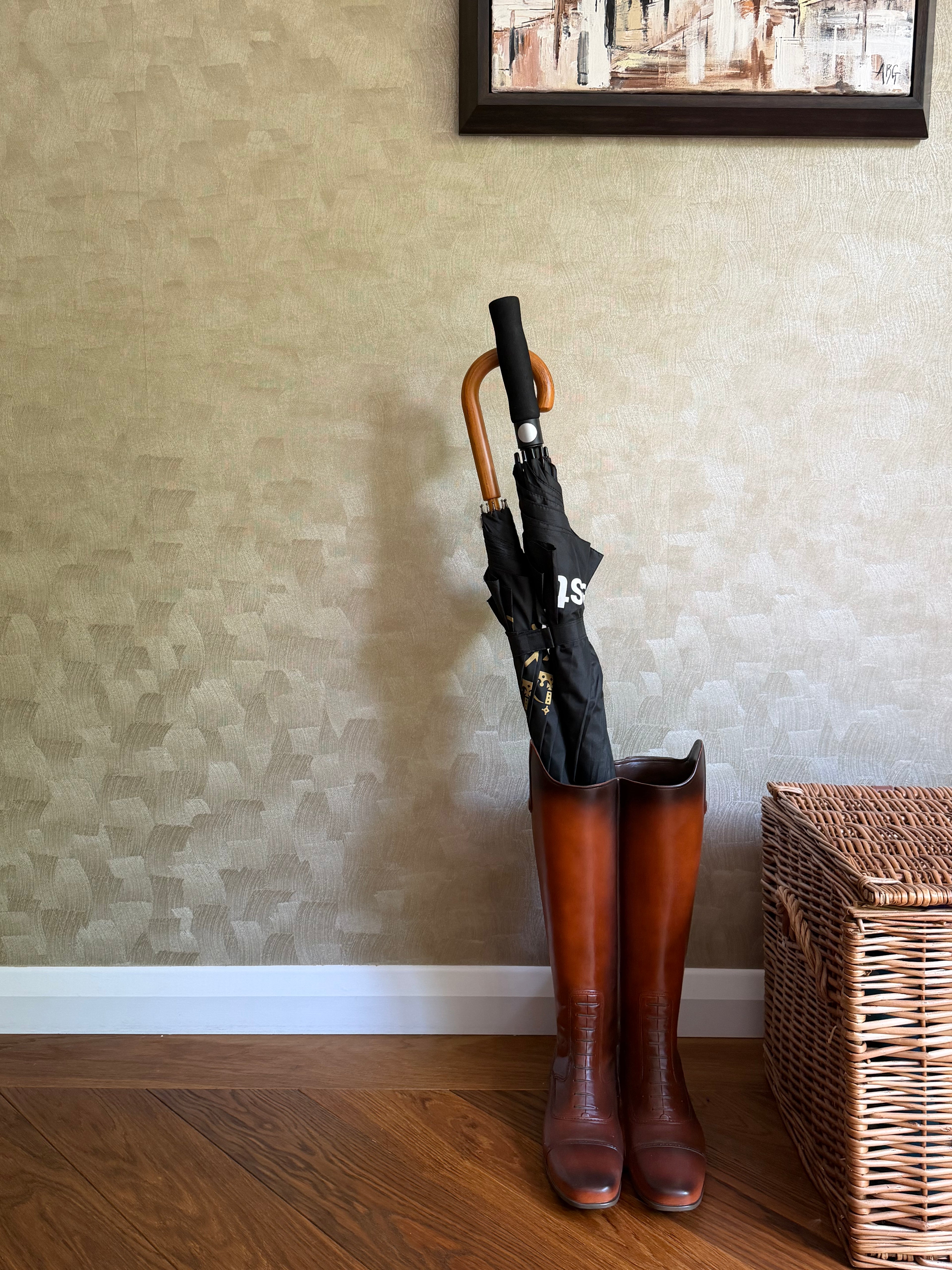Rustic Boot Umbrella Stand