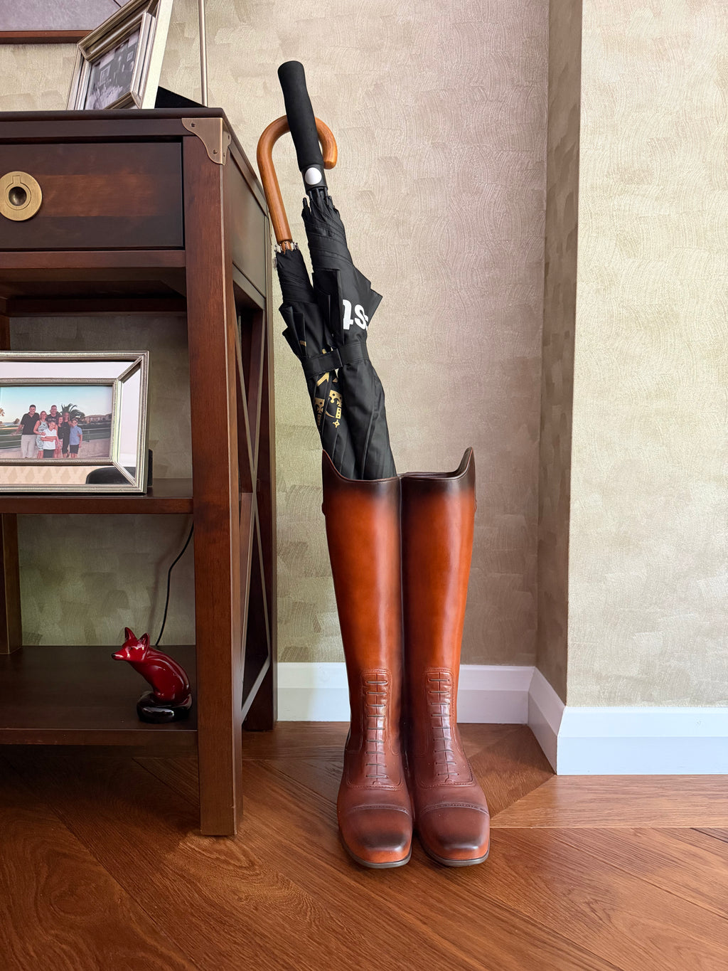 Rustic Boot Umbrella Stand