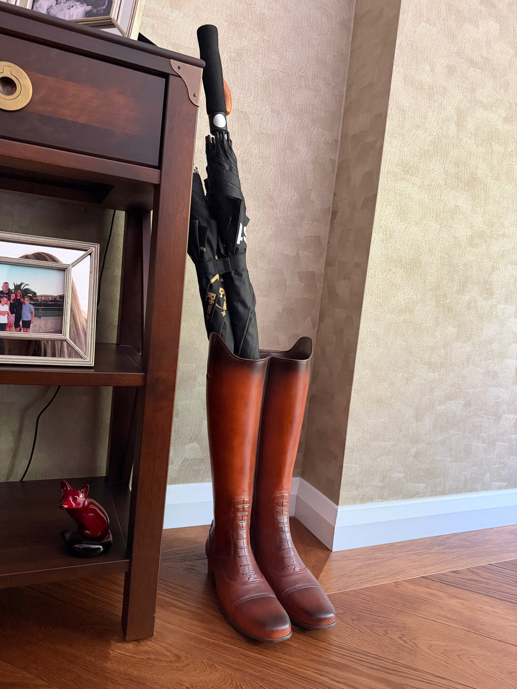 Rustic Boot Umbrella Stand