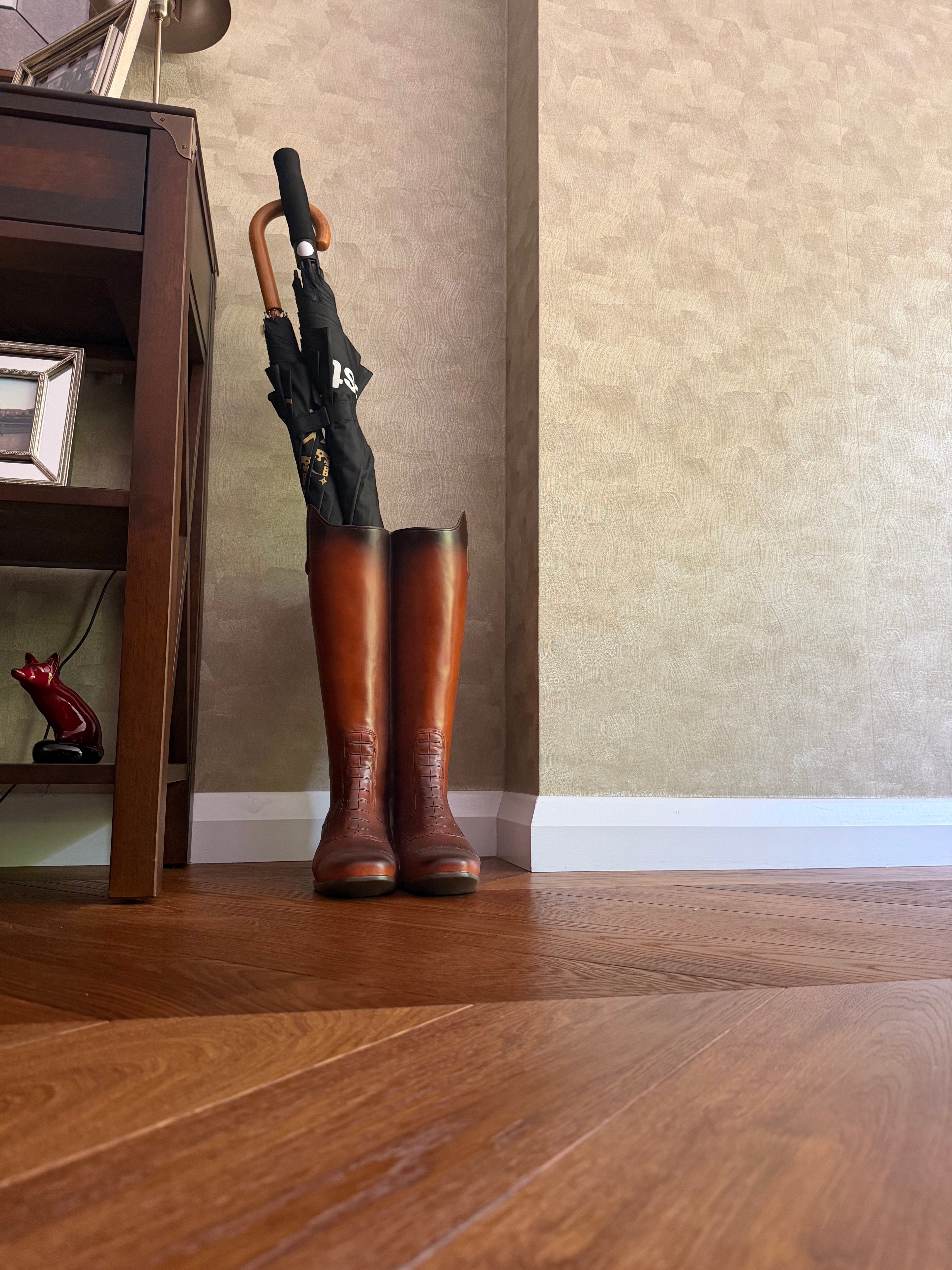 Rustic Boot Umbrella Stand