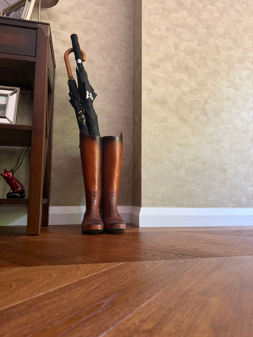 Rustic Boot Umbrella Stand
