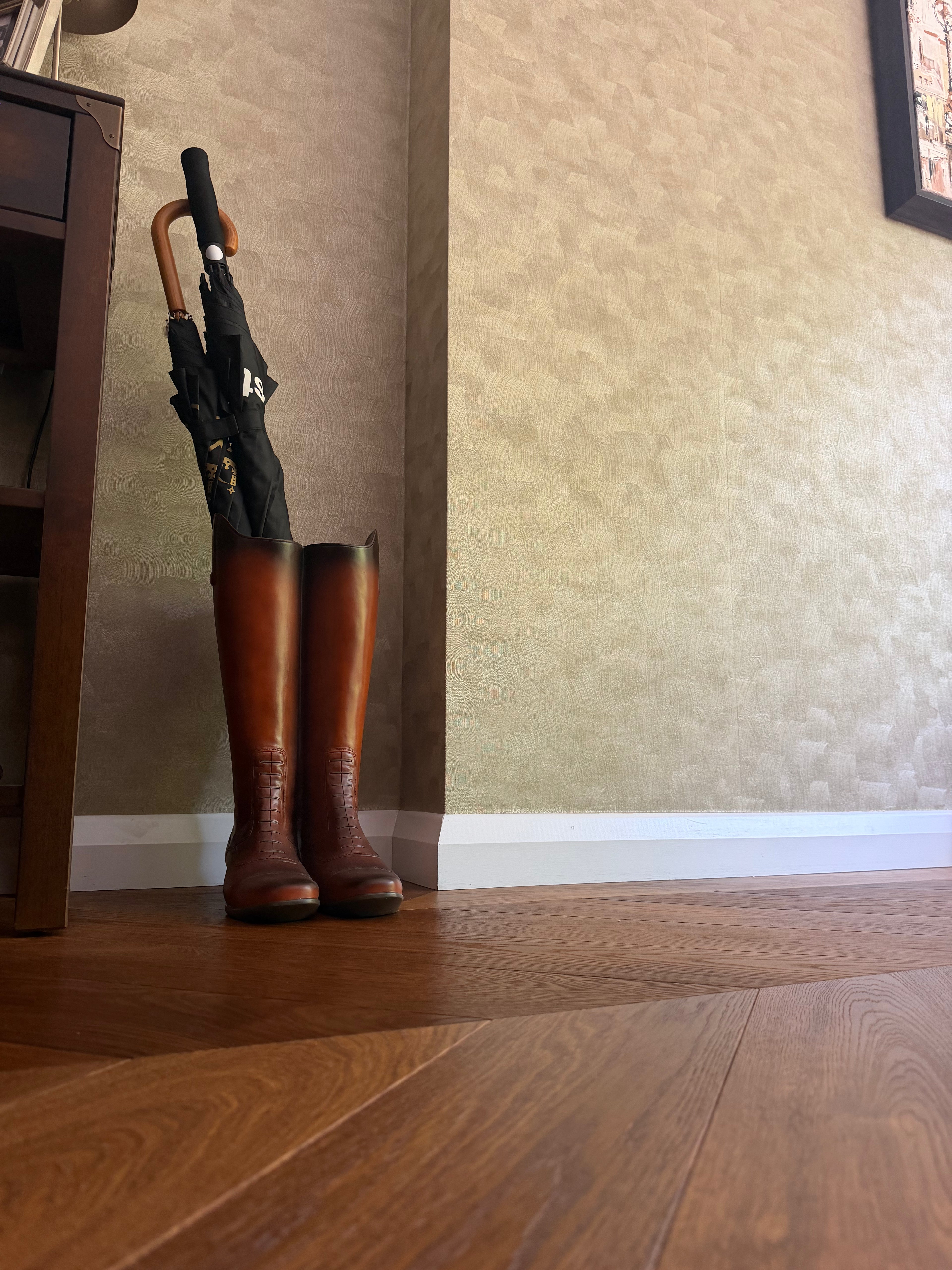 Rustic Boot Umbrella Stand