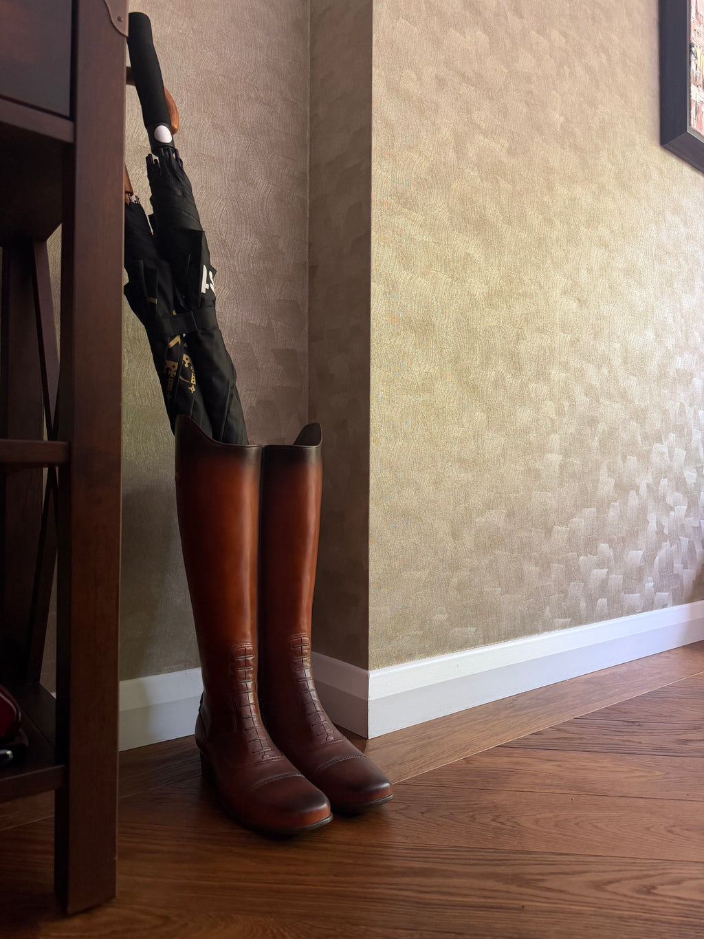 Rustic Boot Umbrella Stand