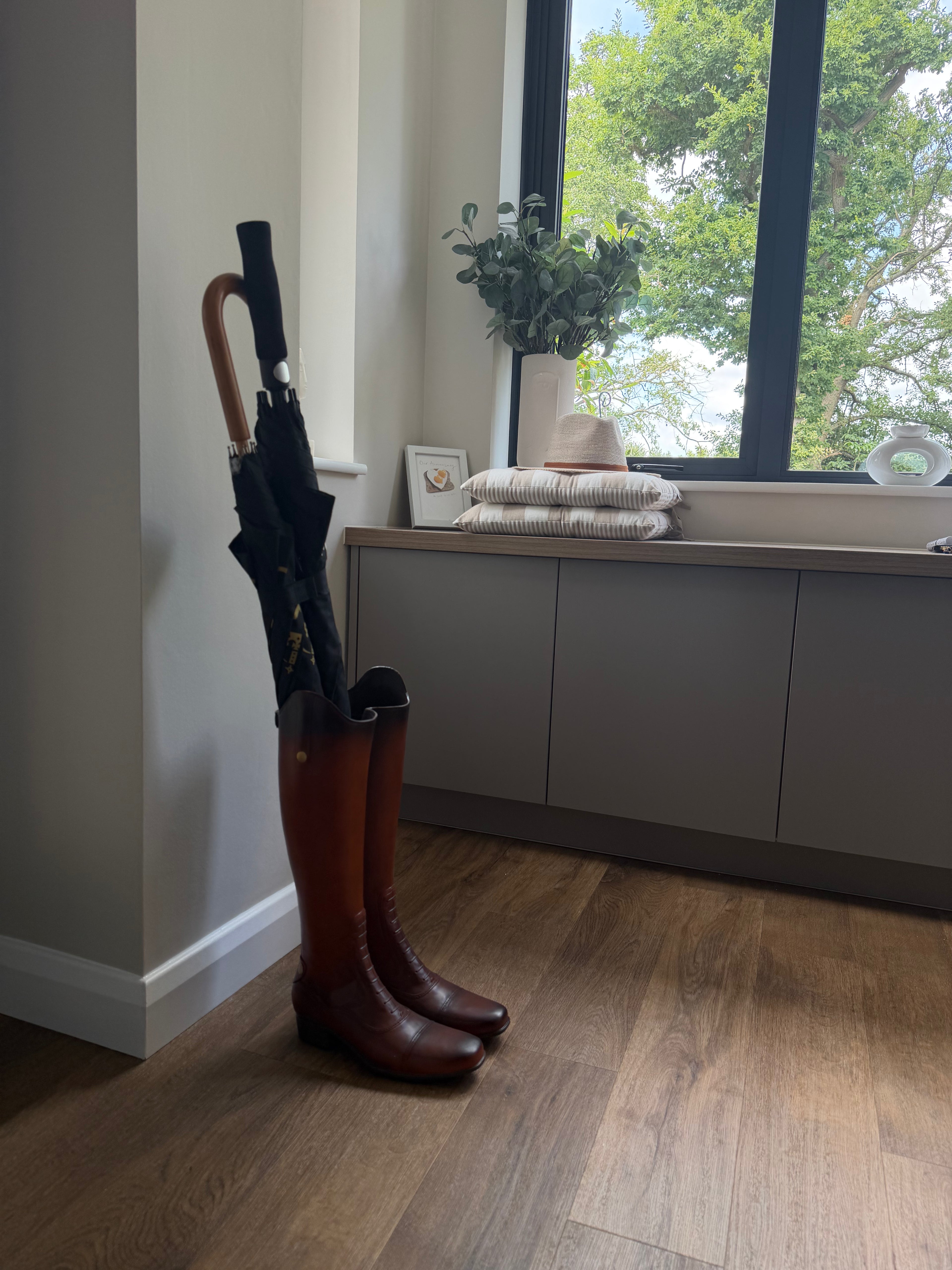 Rustic Boot Umbrella Stand