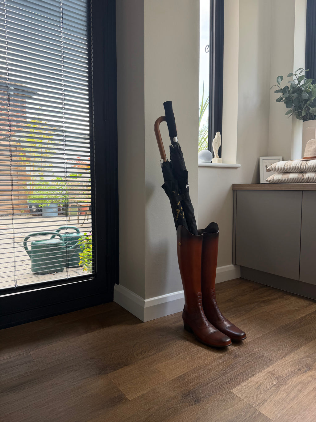 Rustic Boot Umbrella Stand