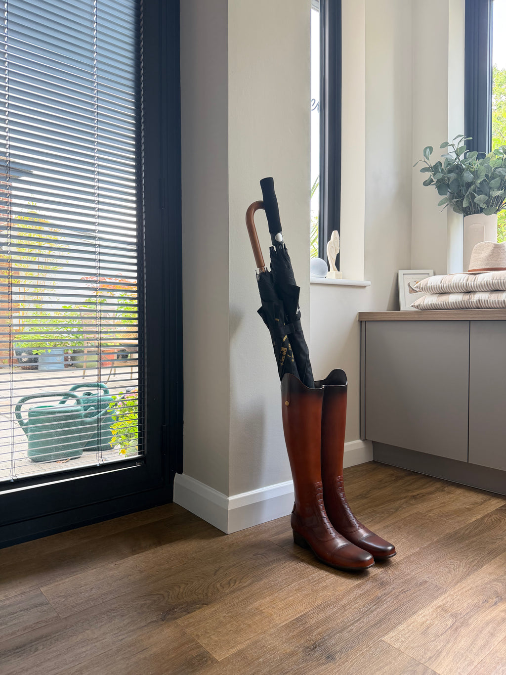 Rustic Boot Umbrella Stand