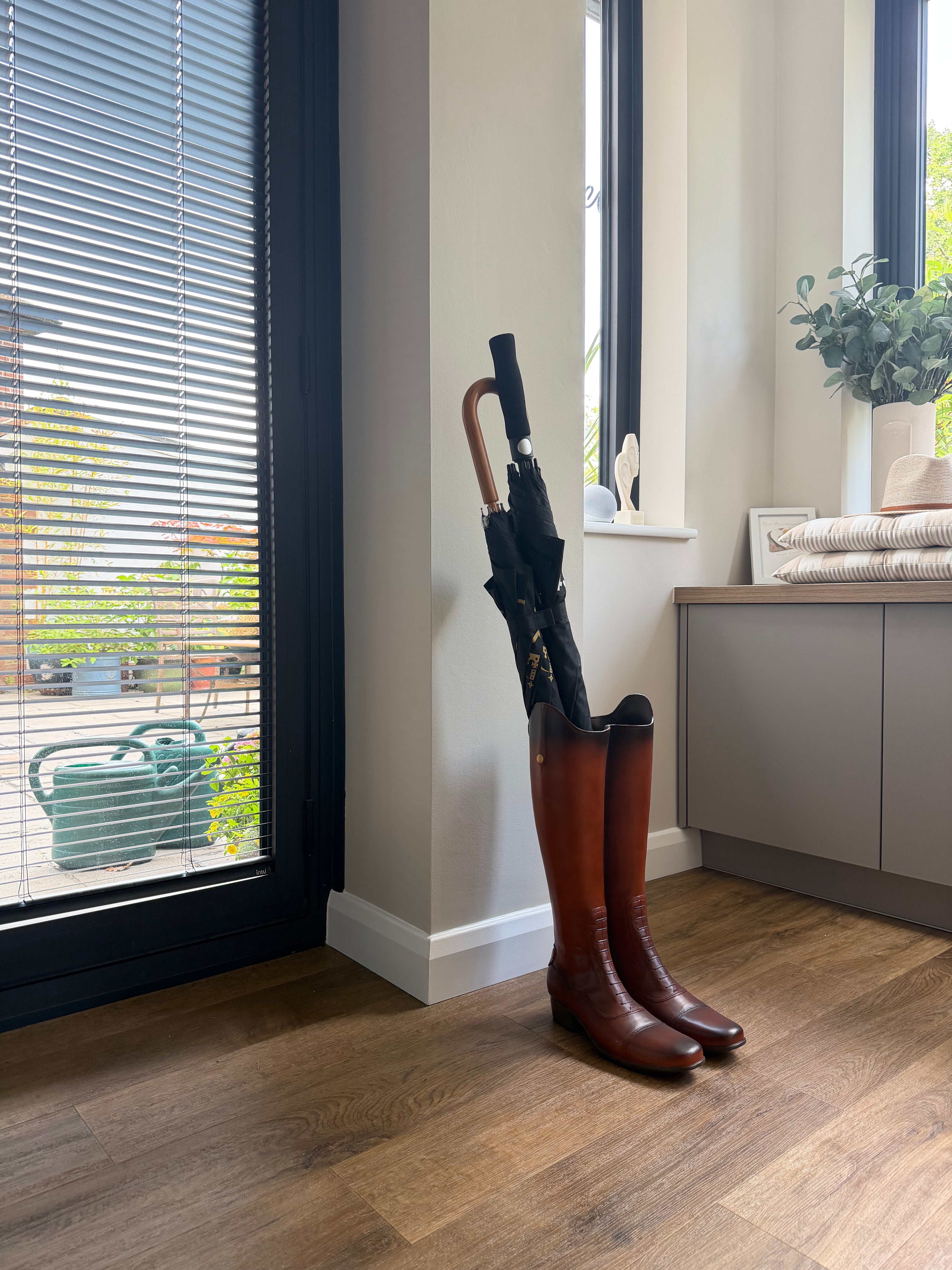 Rustic Boot Umbrella Stand