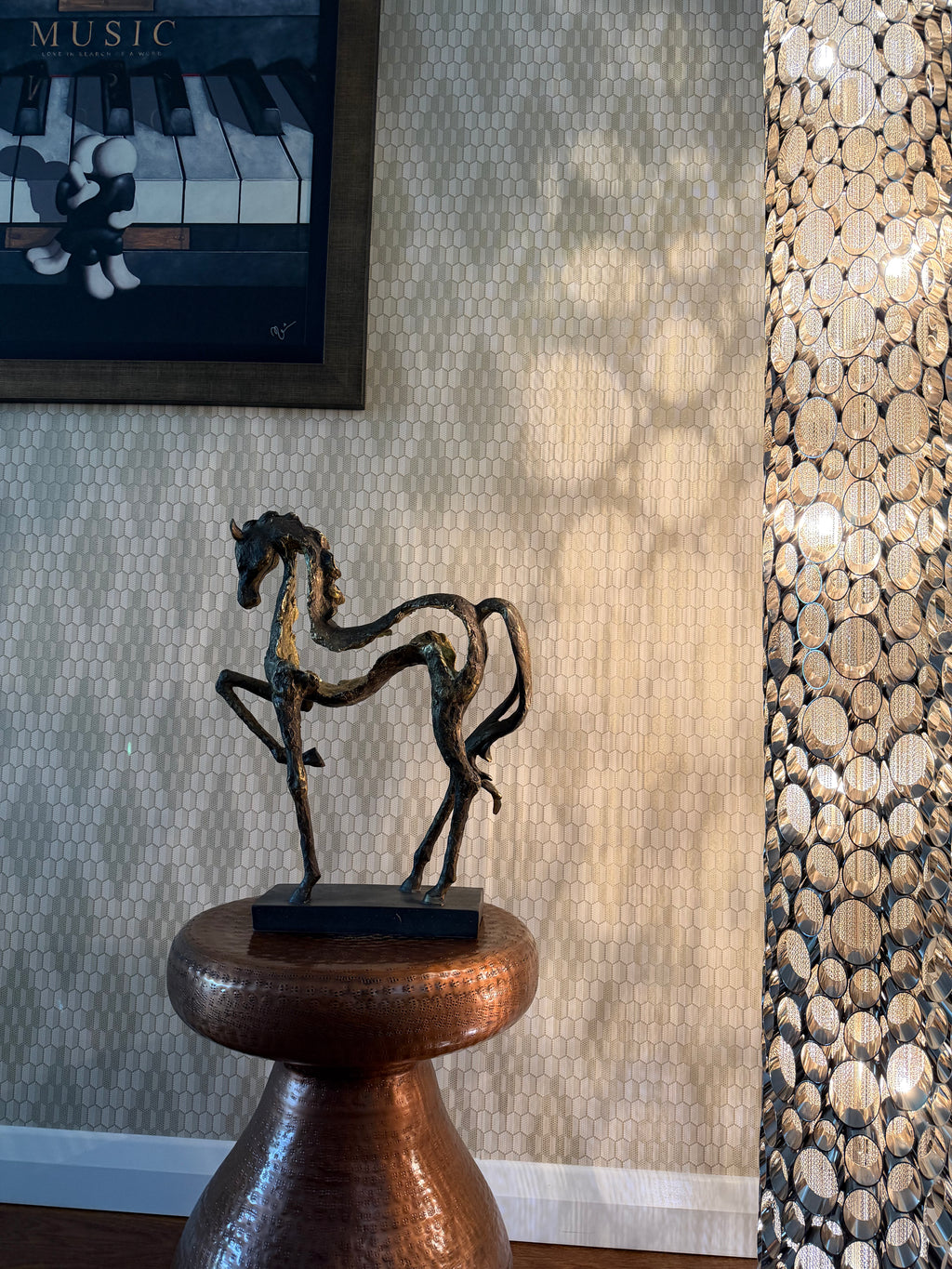 Majestic Prancing Horse Sculpture