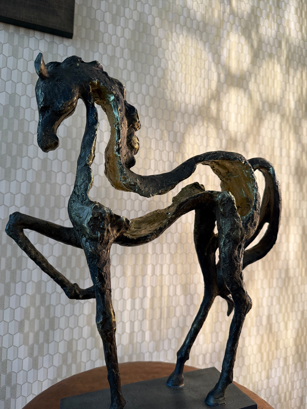 Majestic Prancing Horse Sculpture