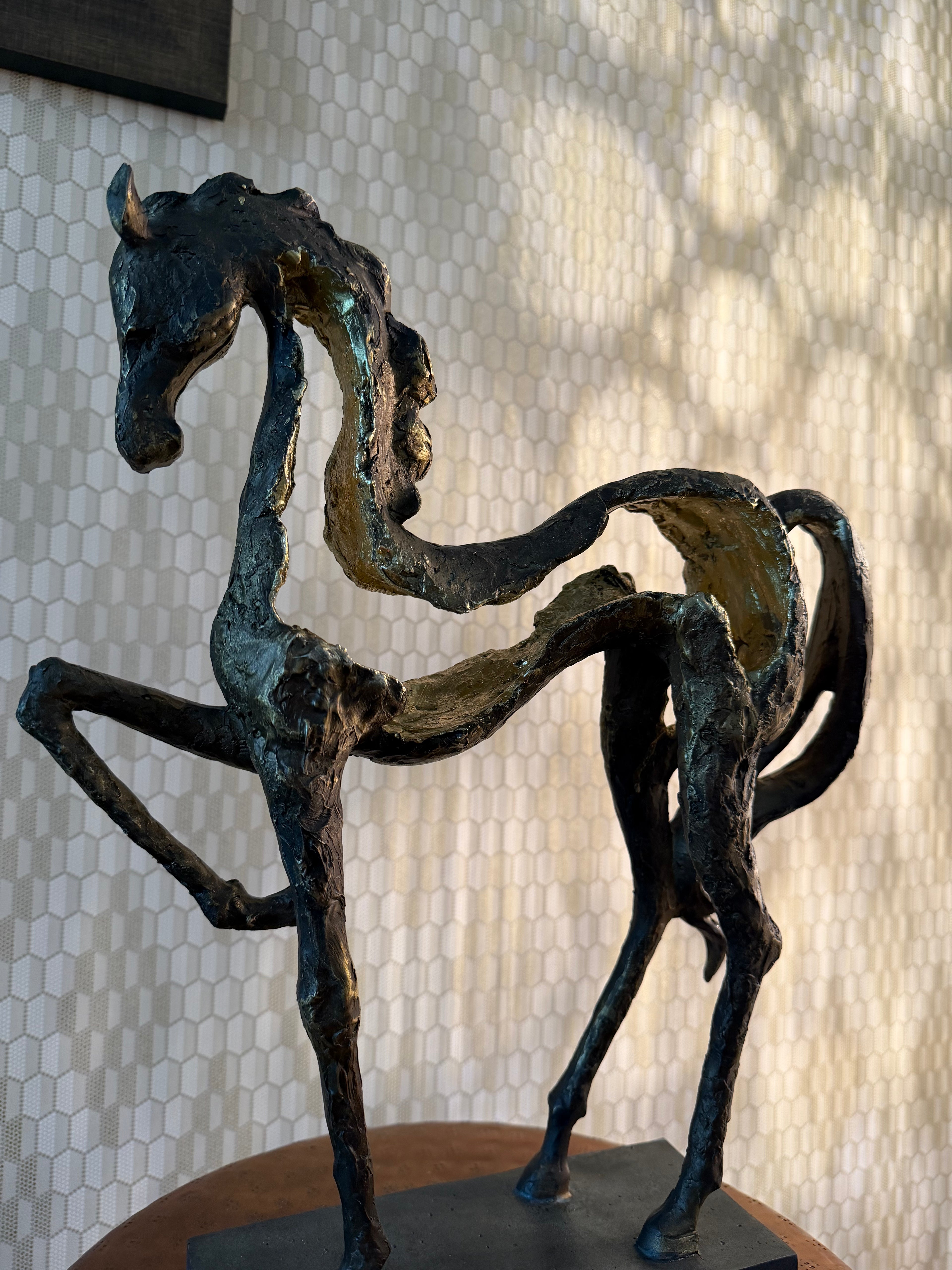 Majestic Prancing Horse Sculpture