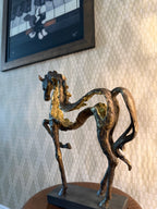 Majestic Prancing Horse Sculpture