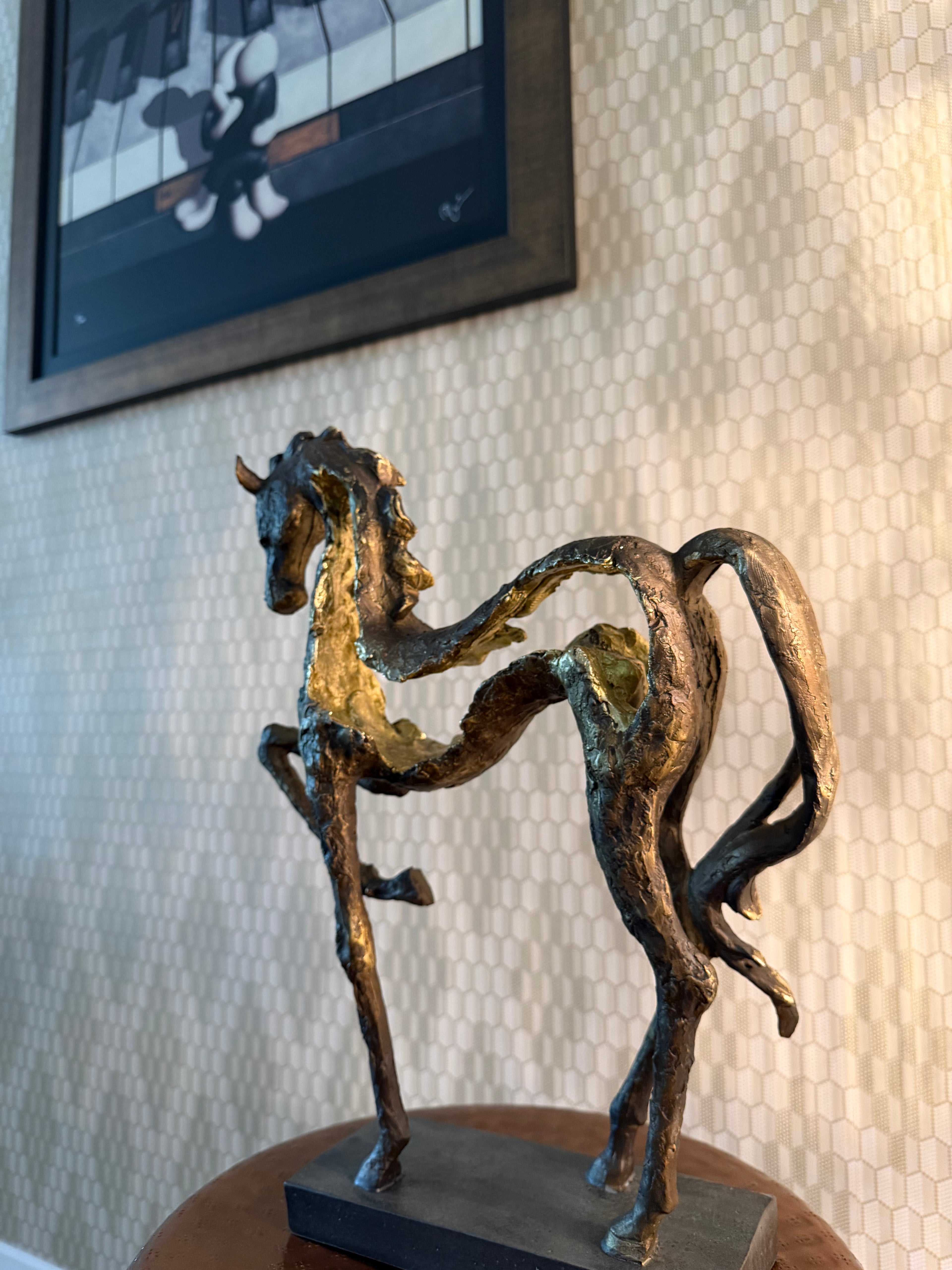 Majestic Prancing Horse Sculpture