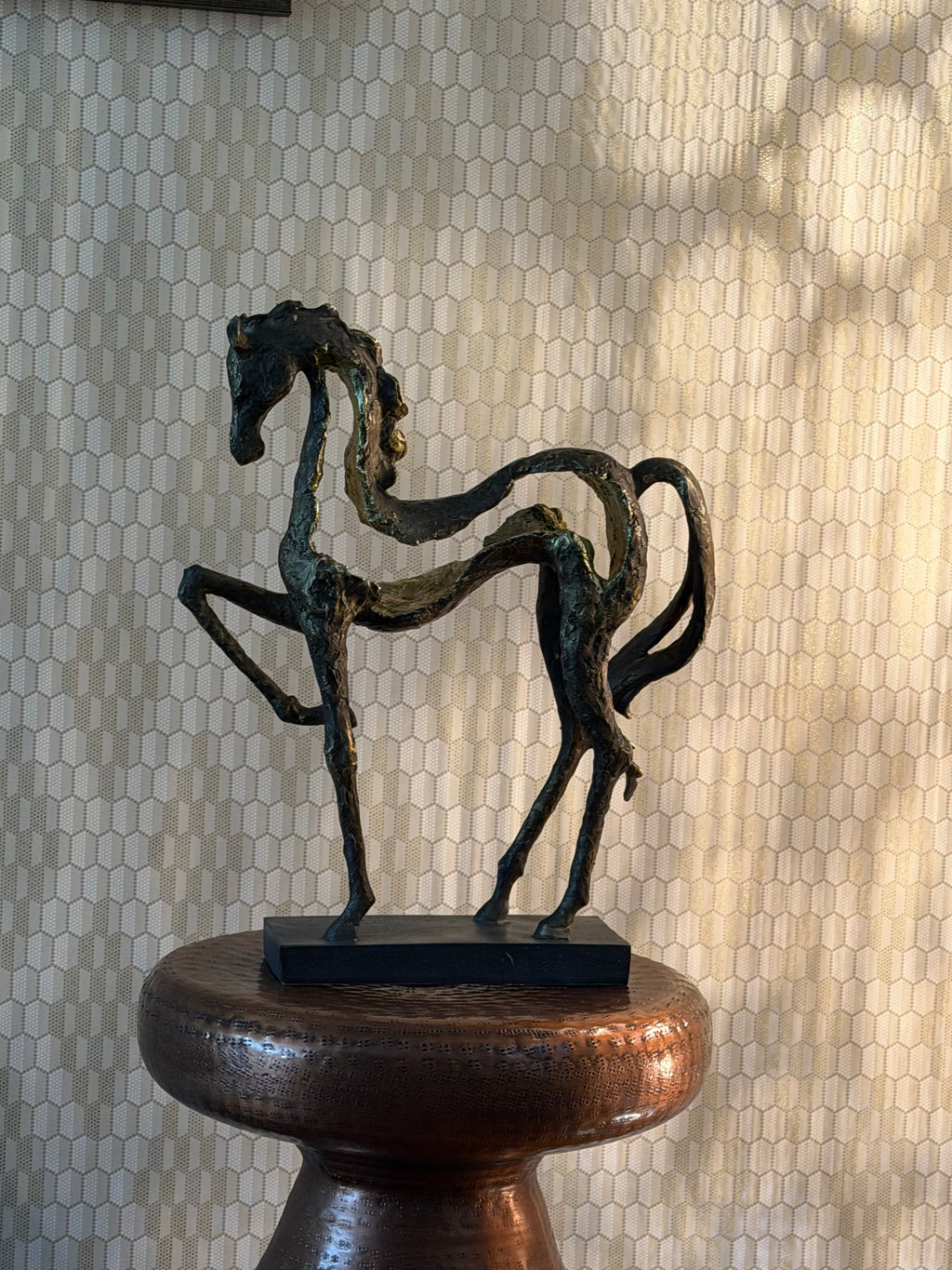 Majestic Prancing Horse Sculpture
