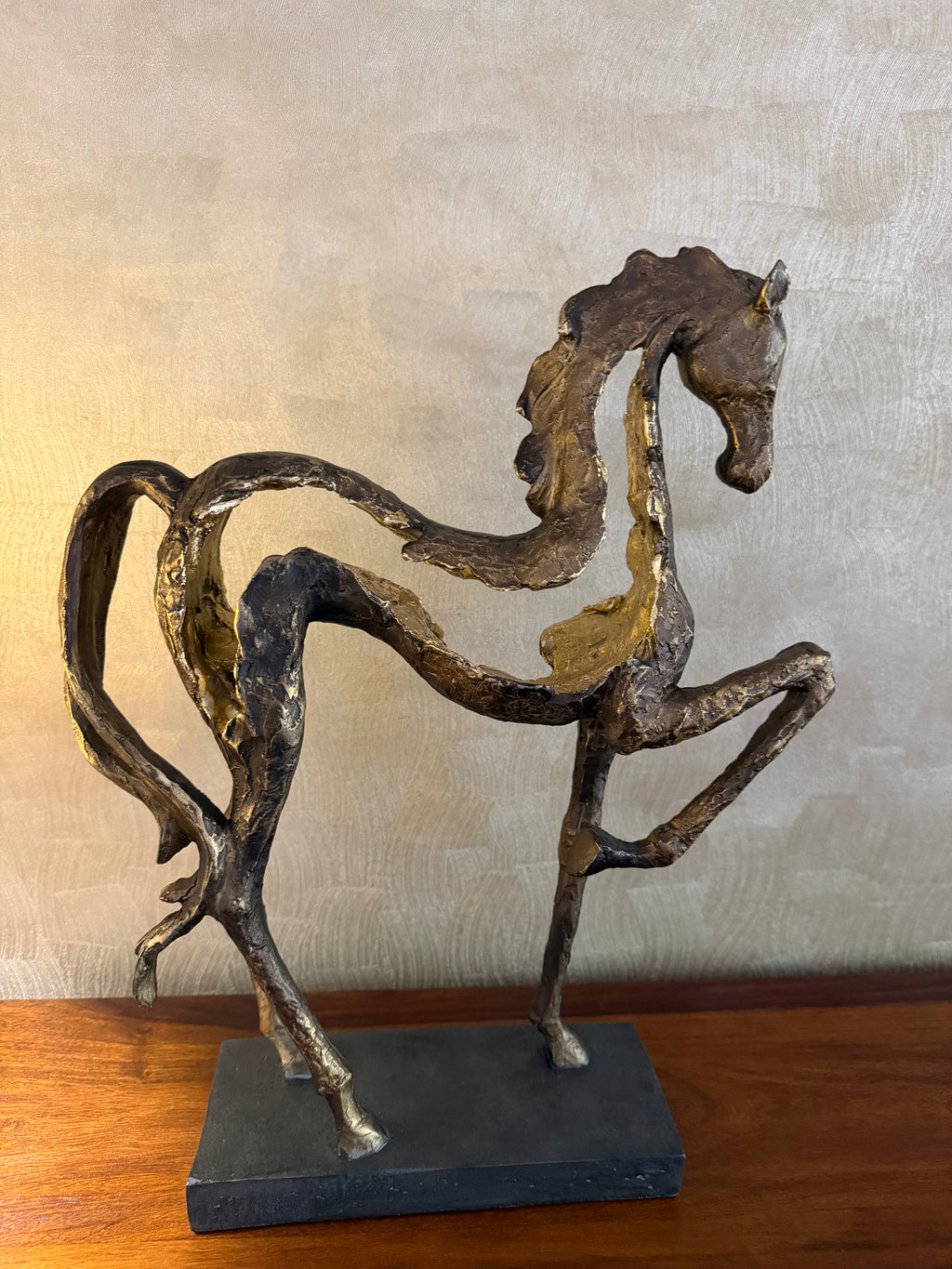 Majestic Prancing Horse Sculpture