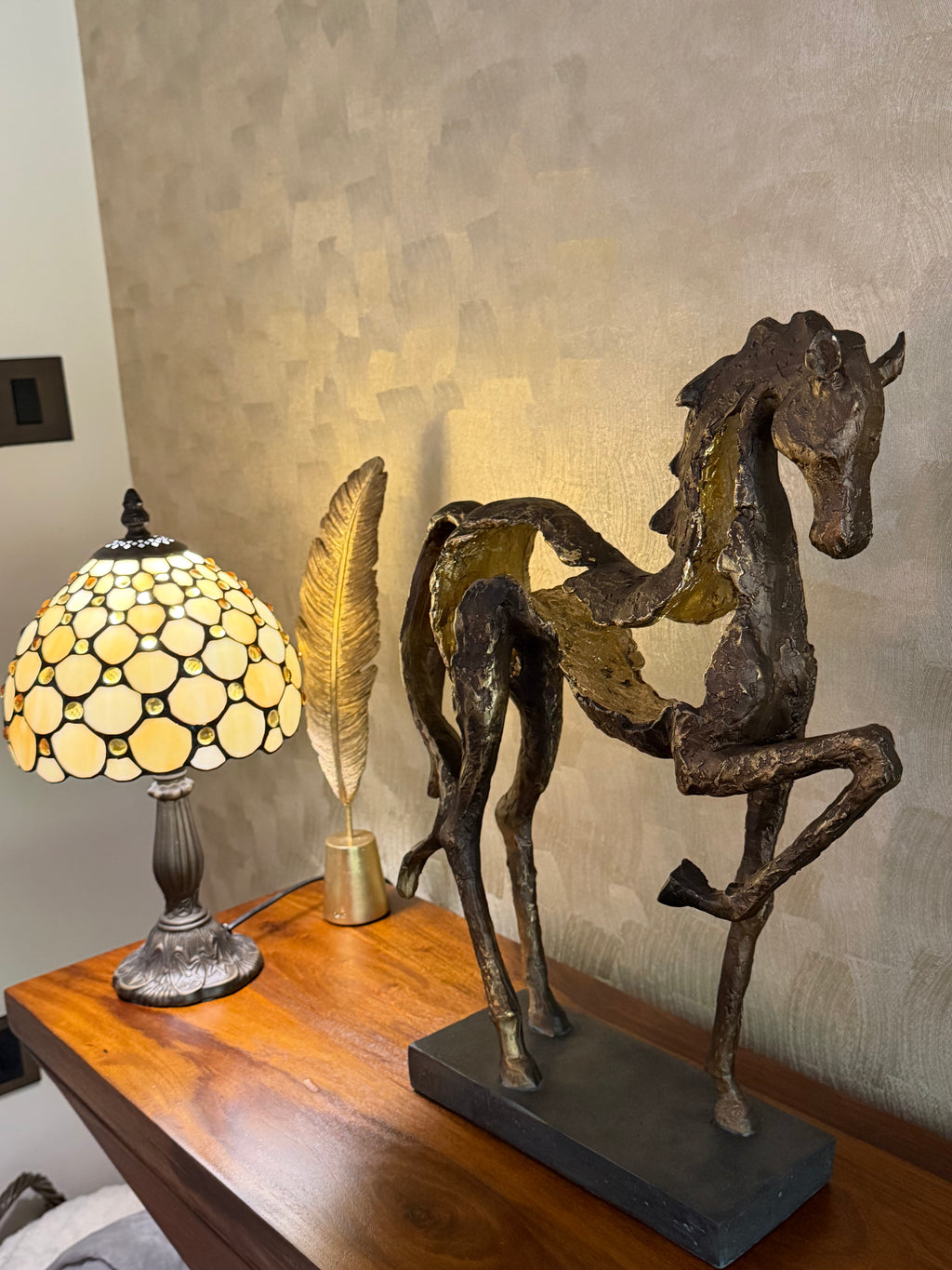 Majestic Prancing Horse Sculpture