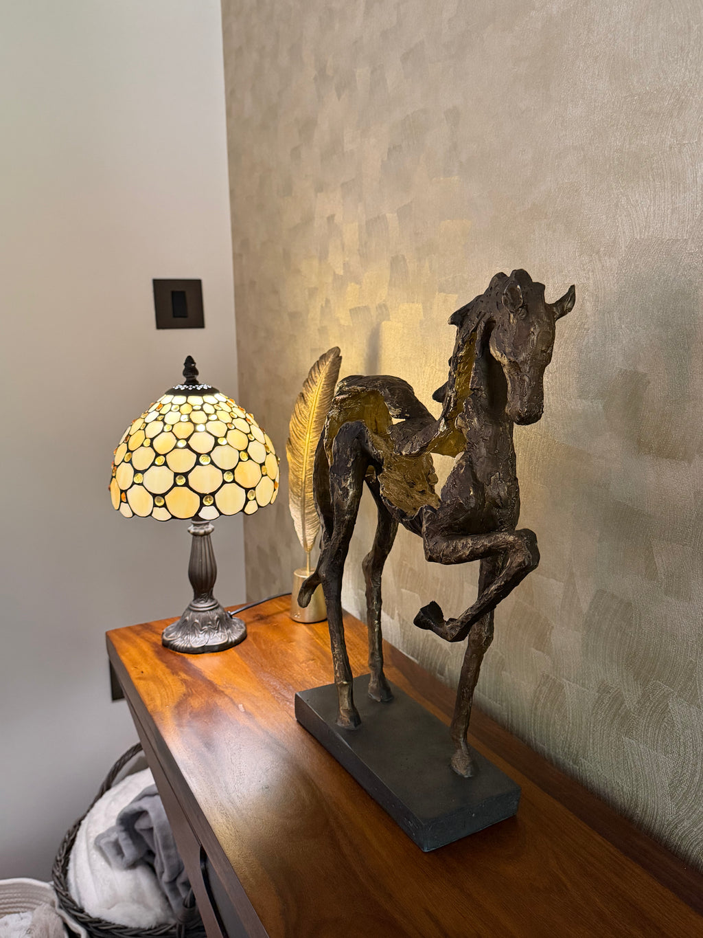 Majestic Prancing Horse Sculpture