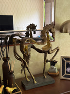 Majestic Prancing Horse Sculpture