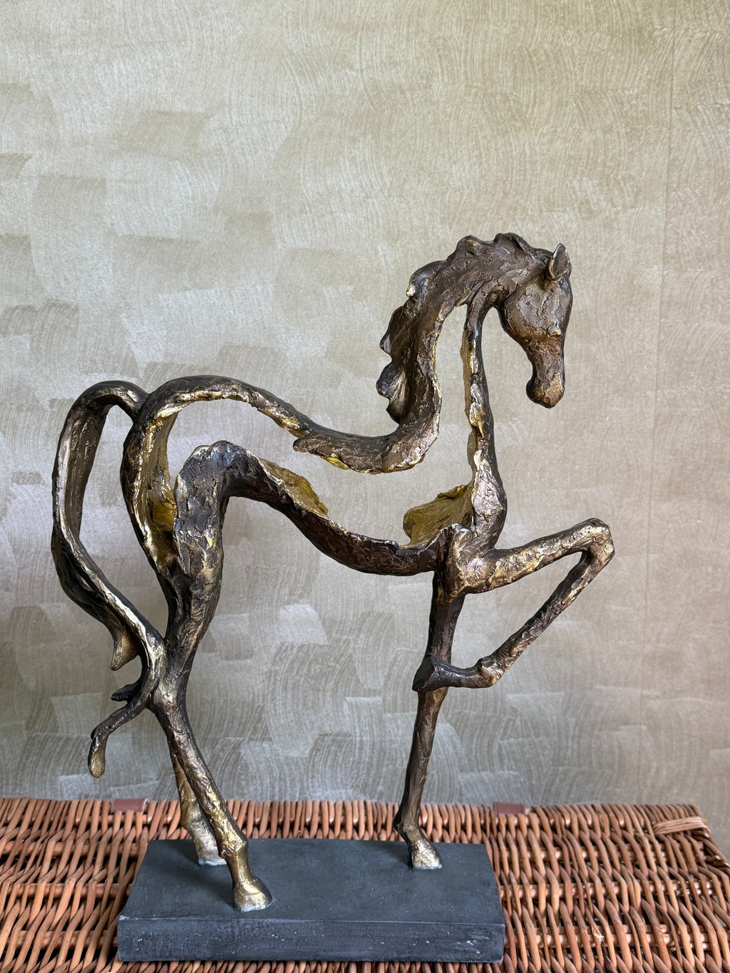 Majestic Prancing Horse Sculpture