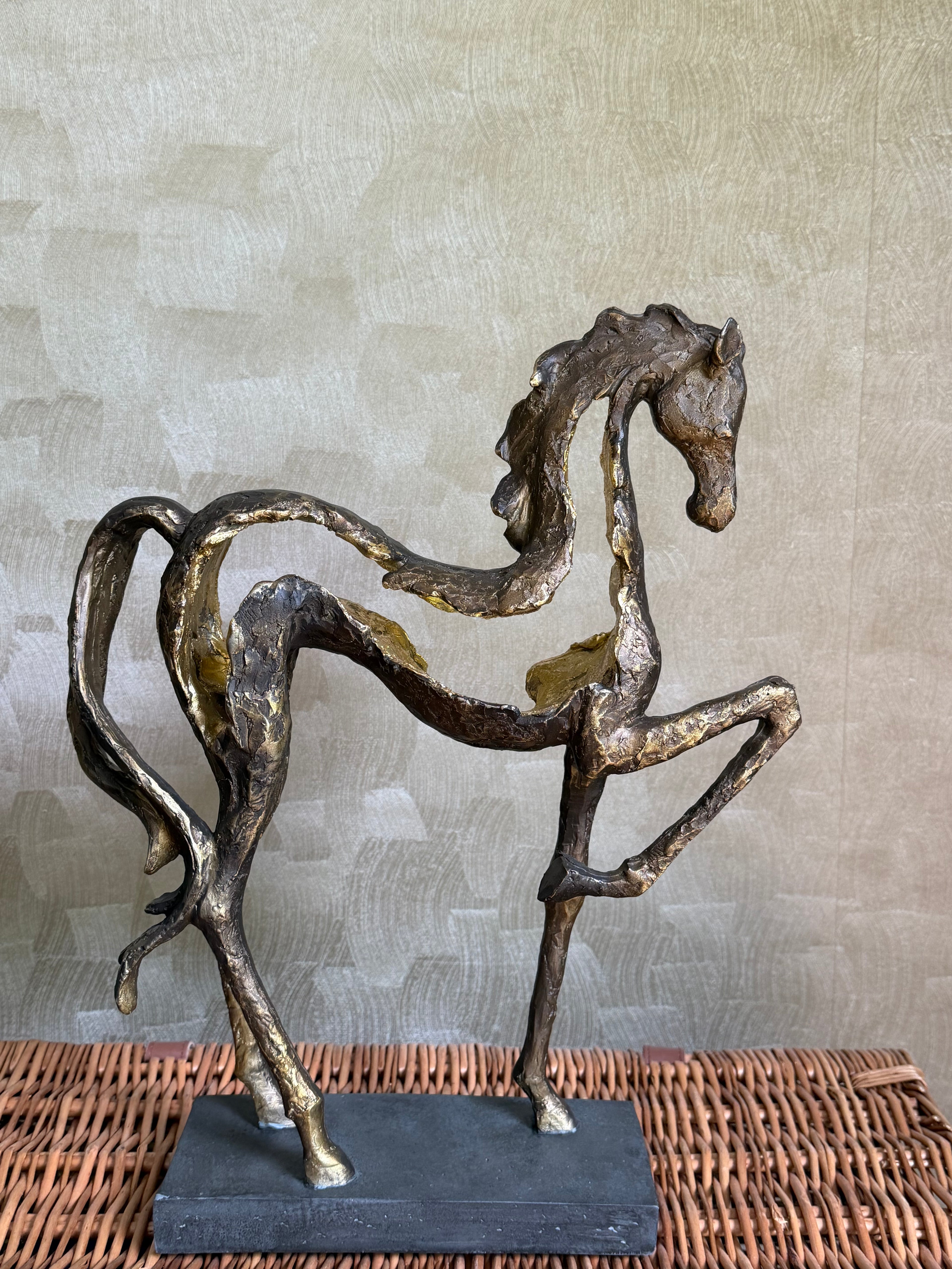 Majestic Prancing Horse Sculpture
