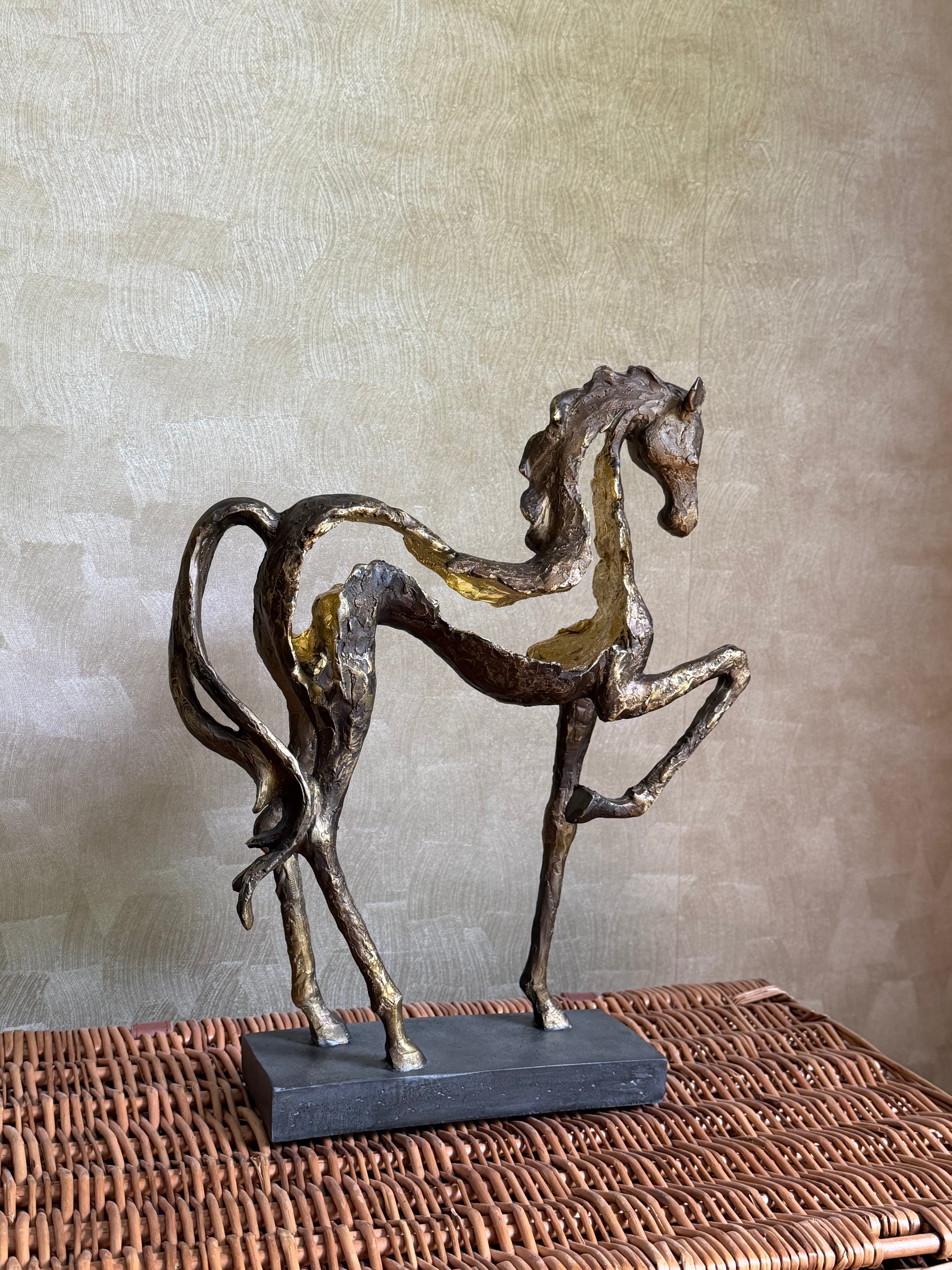 Majestic Prancing Horse Sculpture