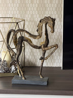 Majestic Prancing Horse Sculpture