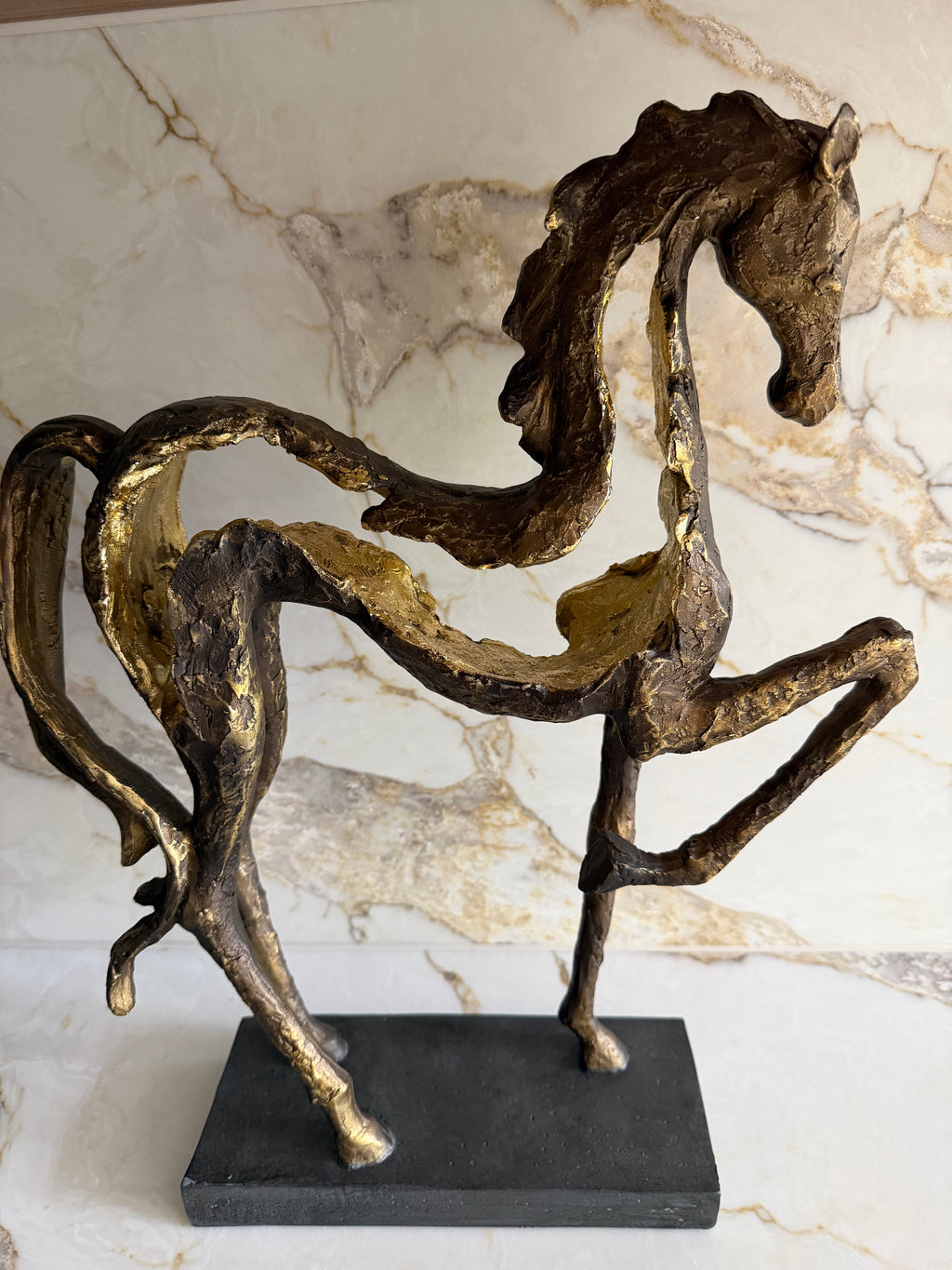 Majestic Prancing Horse Sculpture