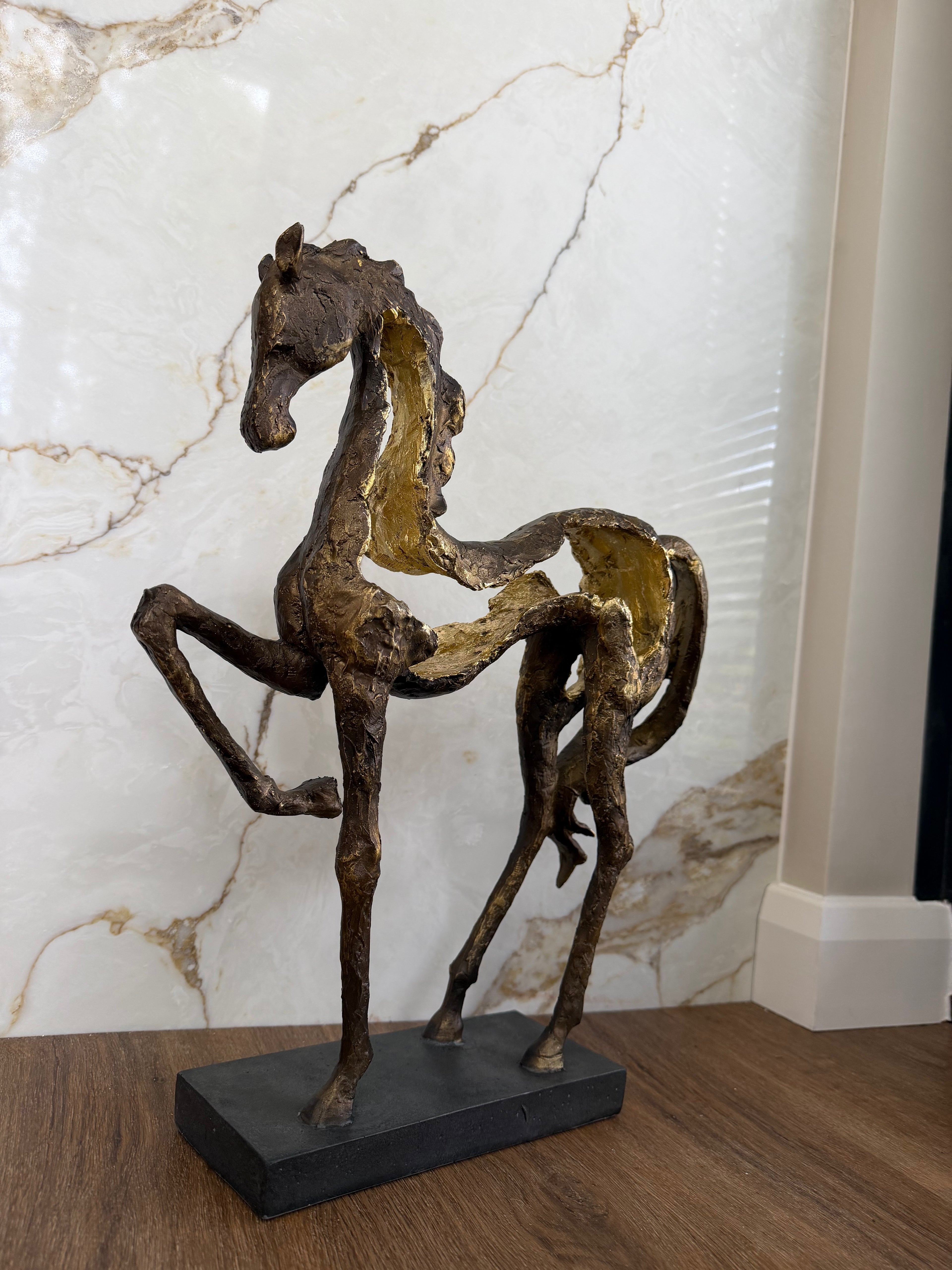 Majestic Prancing Horse Sculpture