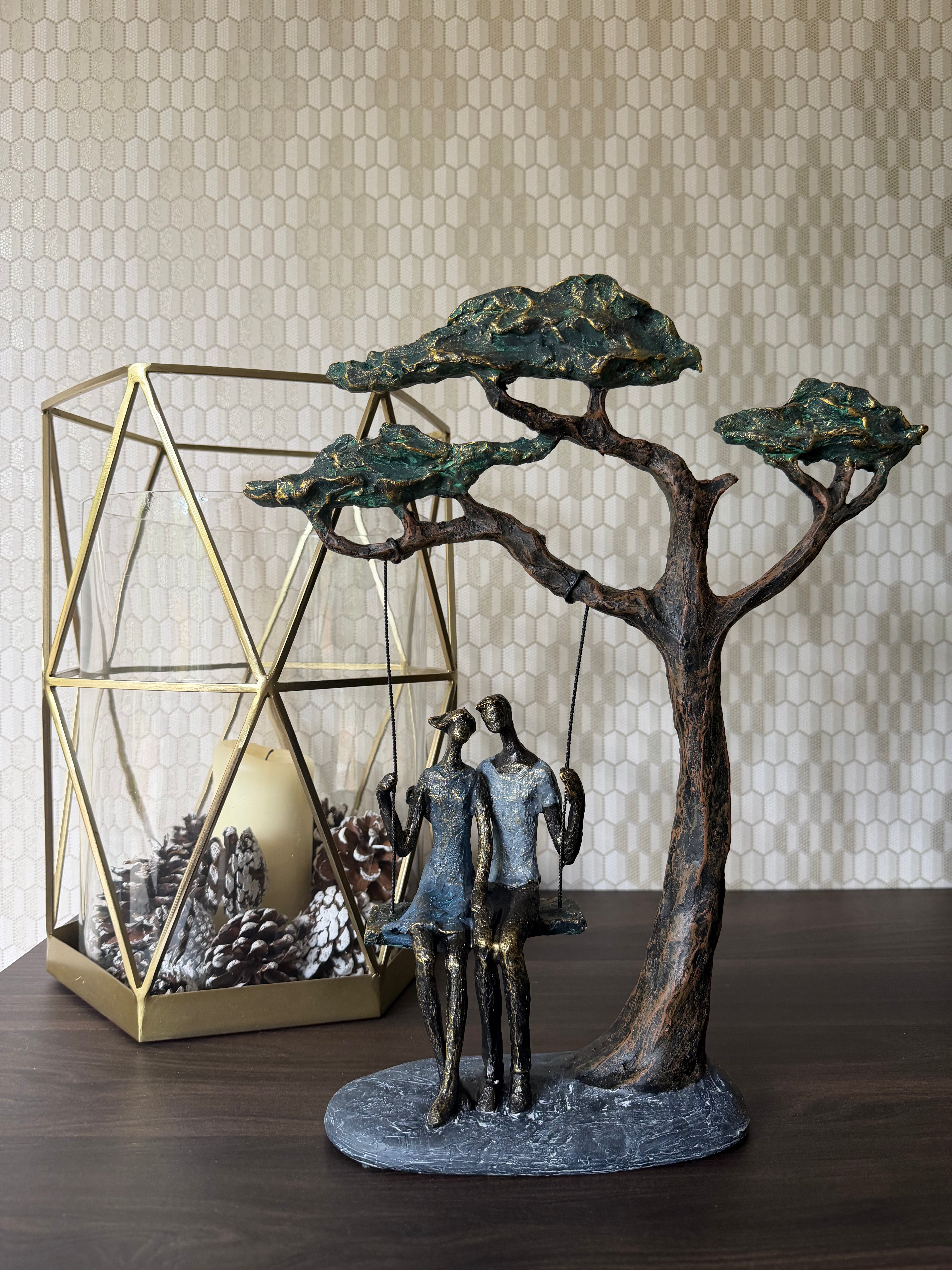 Swinging Couple Under The Tree Ornament