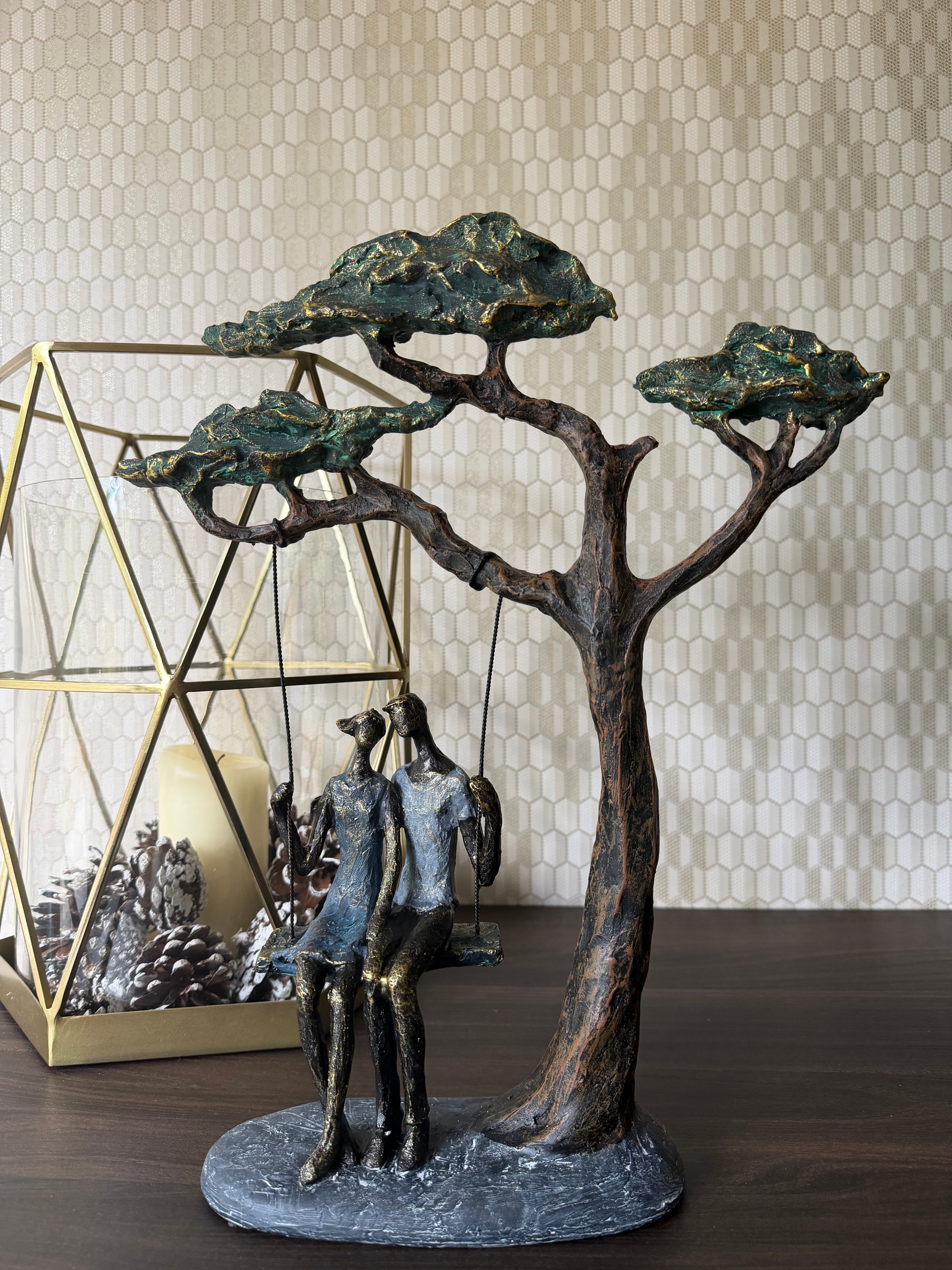 Swinging Couple Under The Tree Ornament