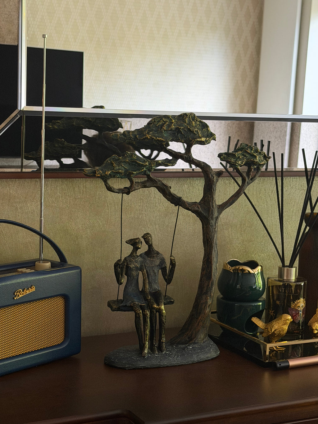 Swinging Couple Under The Tree Ornament