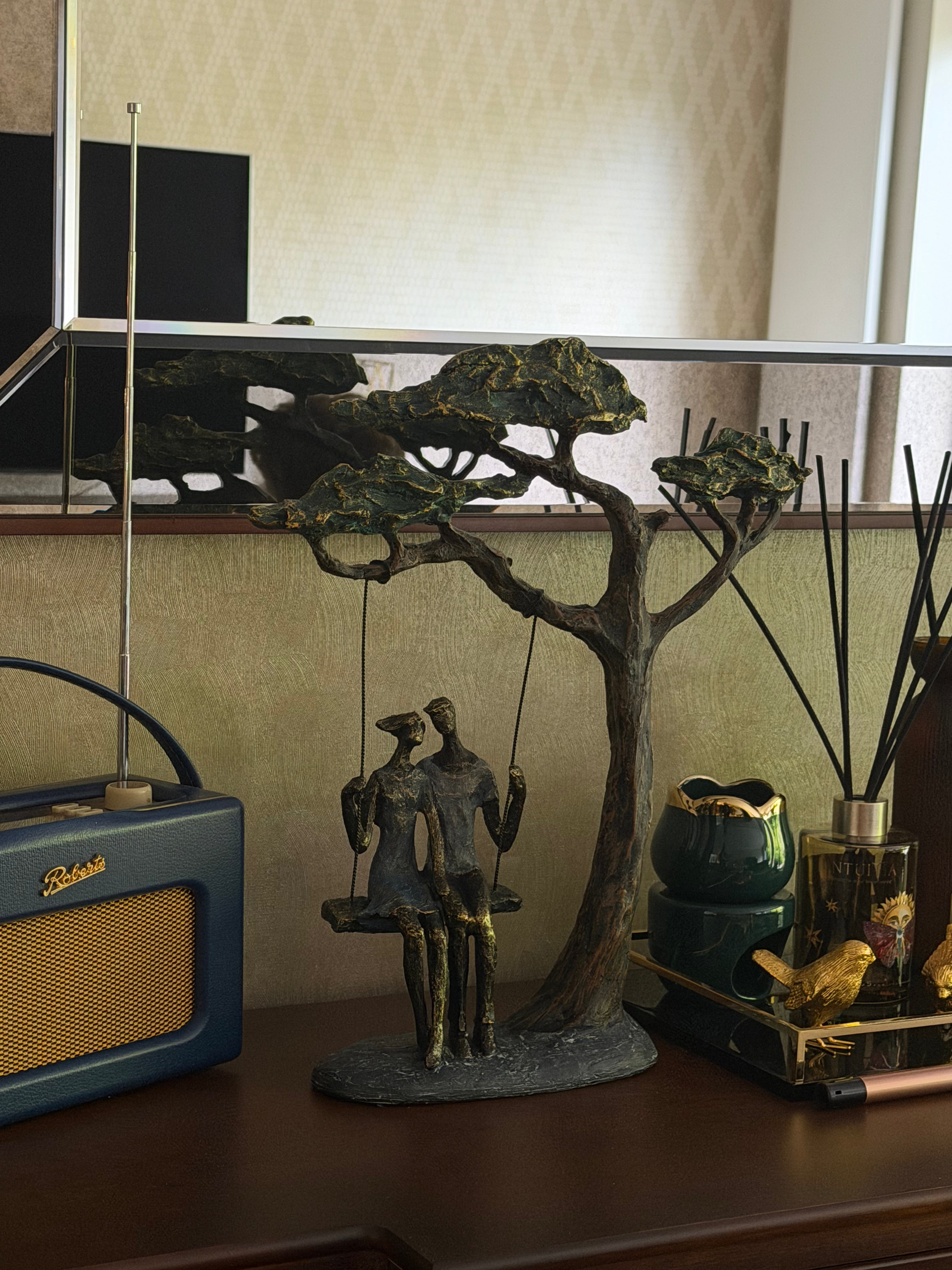 Swinging Couple Under The Tree Ornament