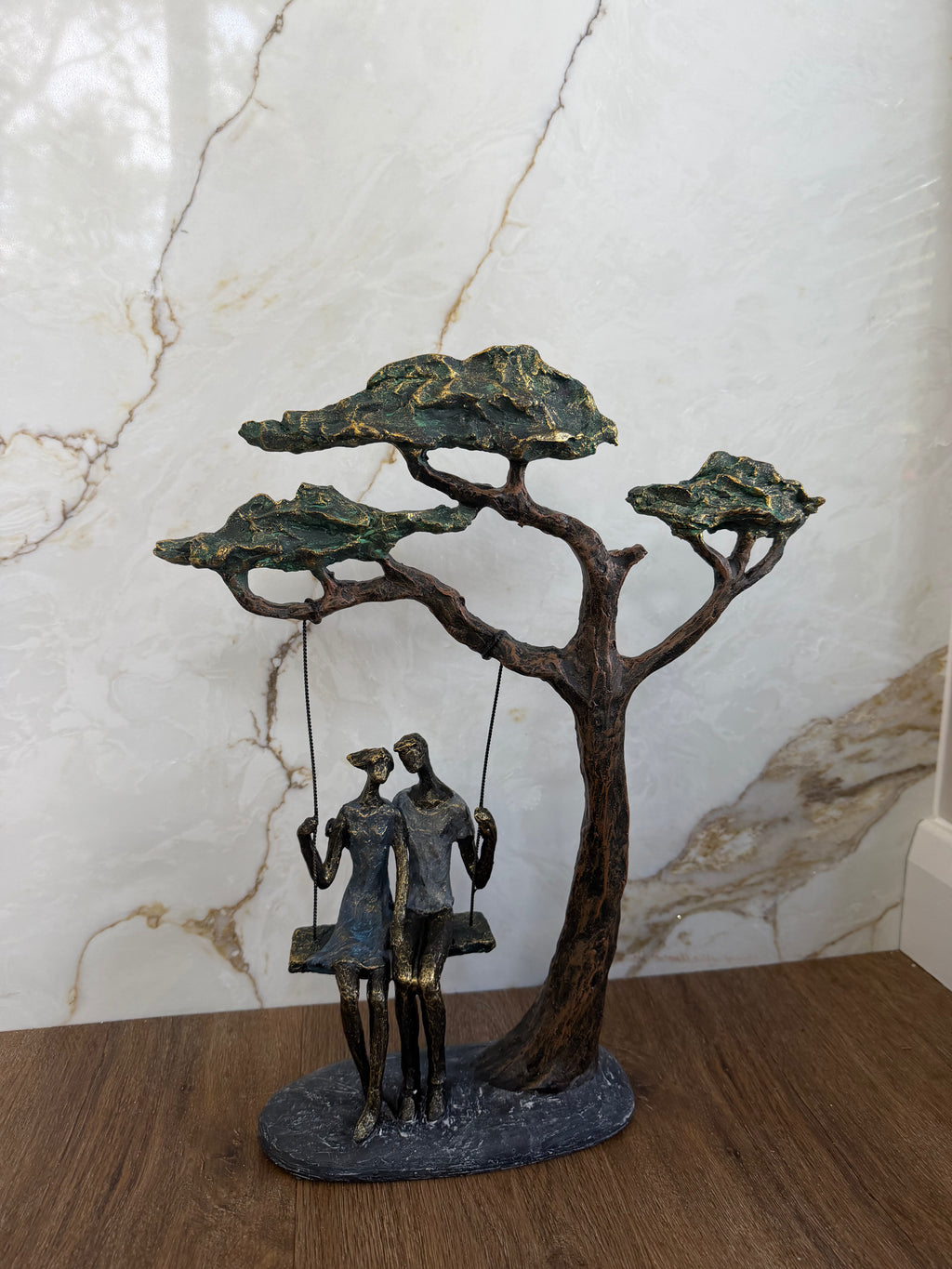 Swinging Couple Under The Tree Ornament