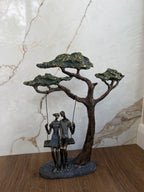 Swinging Couple Under The Tree Ornament