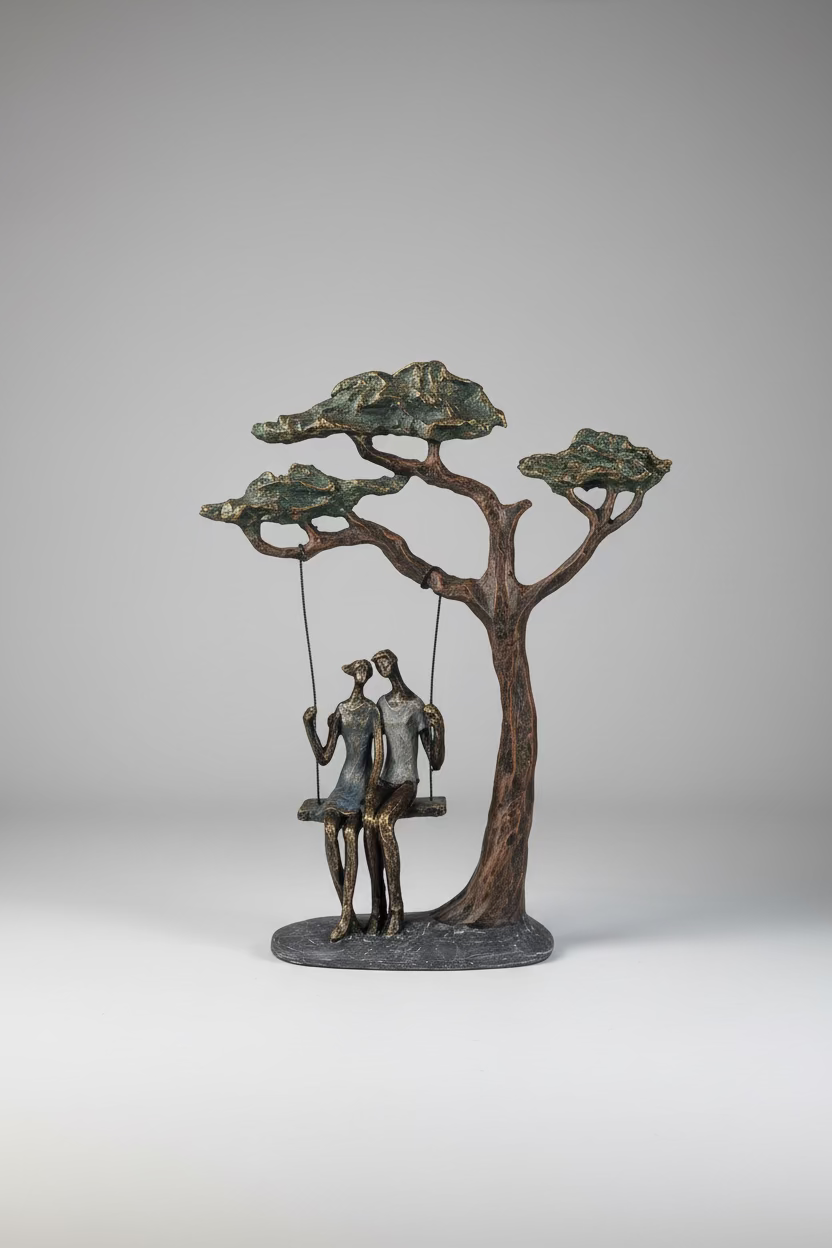 Swinging Couple Under The Tree Ornament