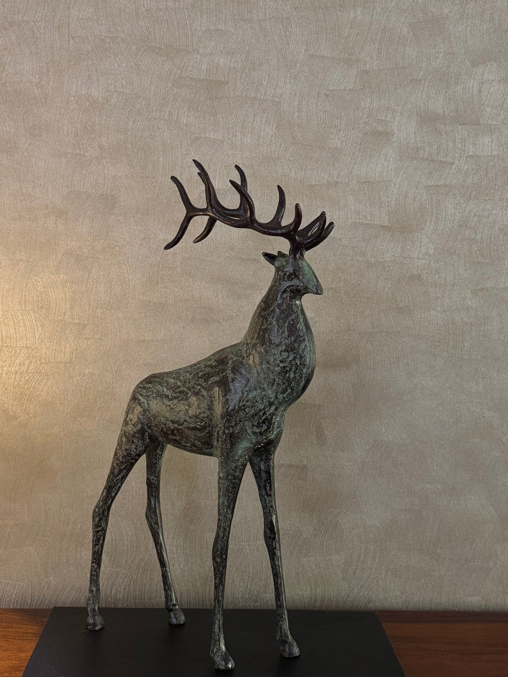 Aluminium Stag Sculpture - Medium