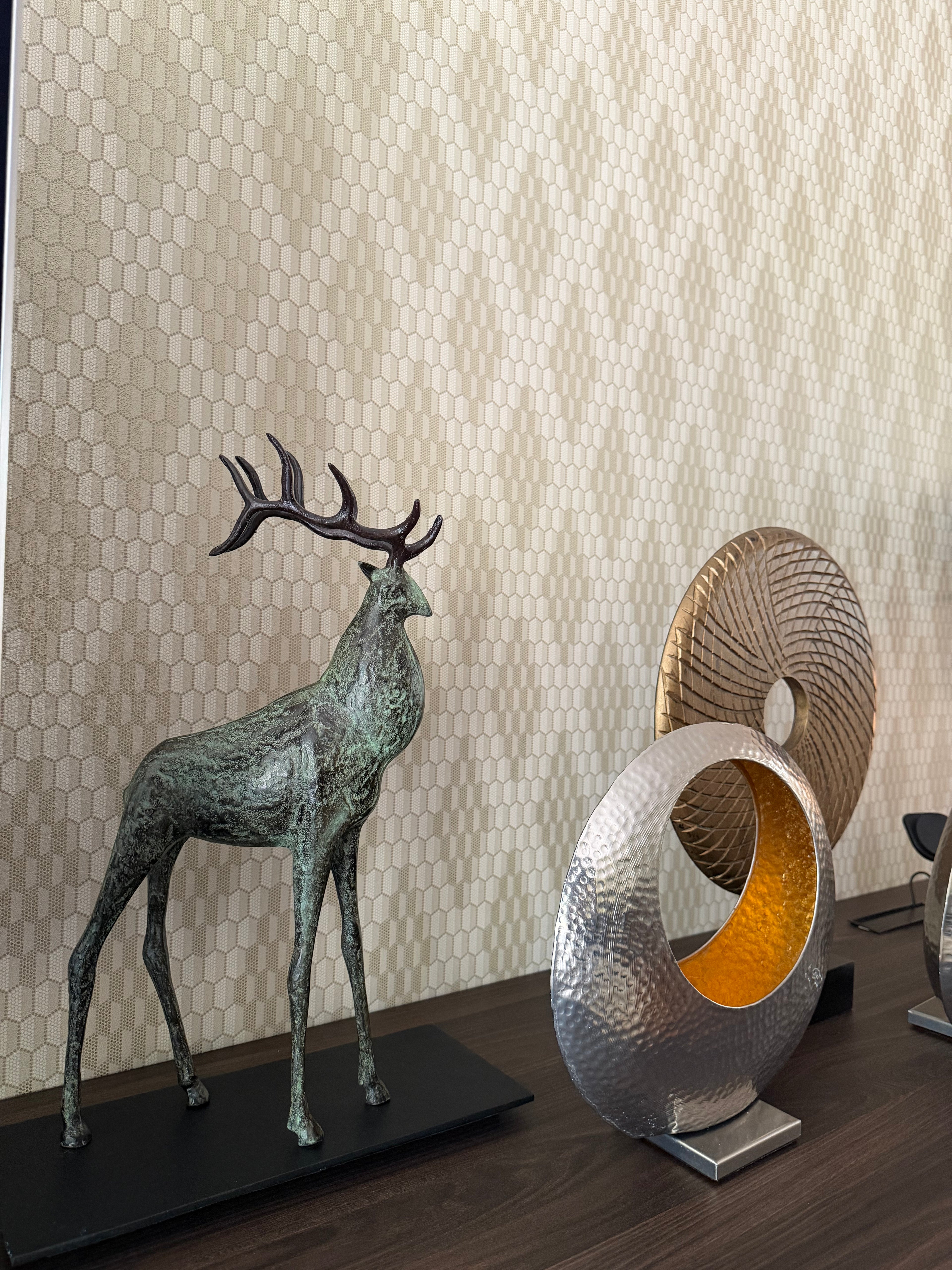 Aluminium Stag Sculpture - Medium