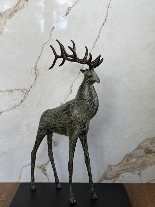 Aluminium Stag Sculpture - Medium