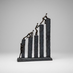 Climbing The Blocks Sculpture
