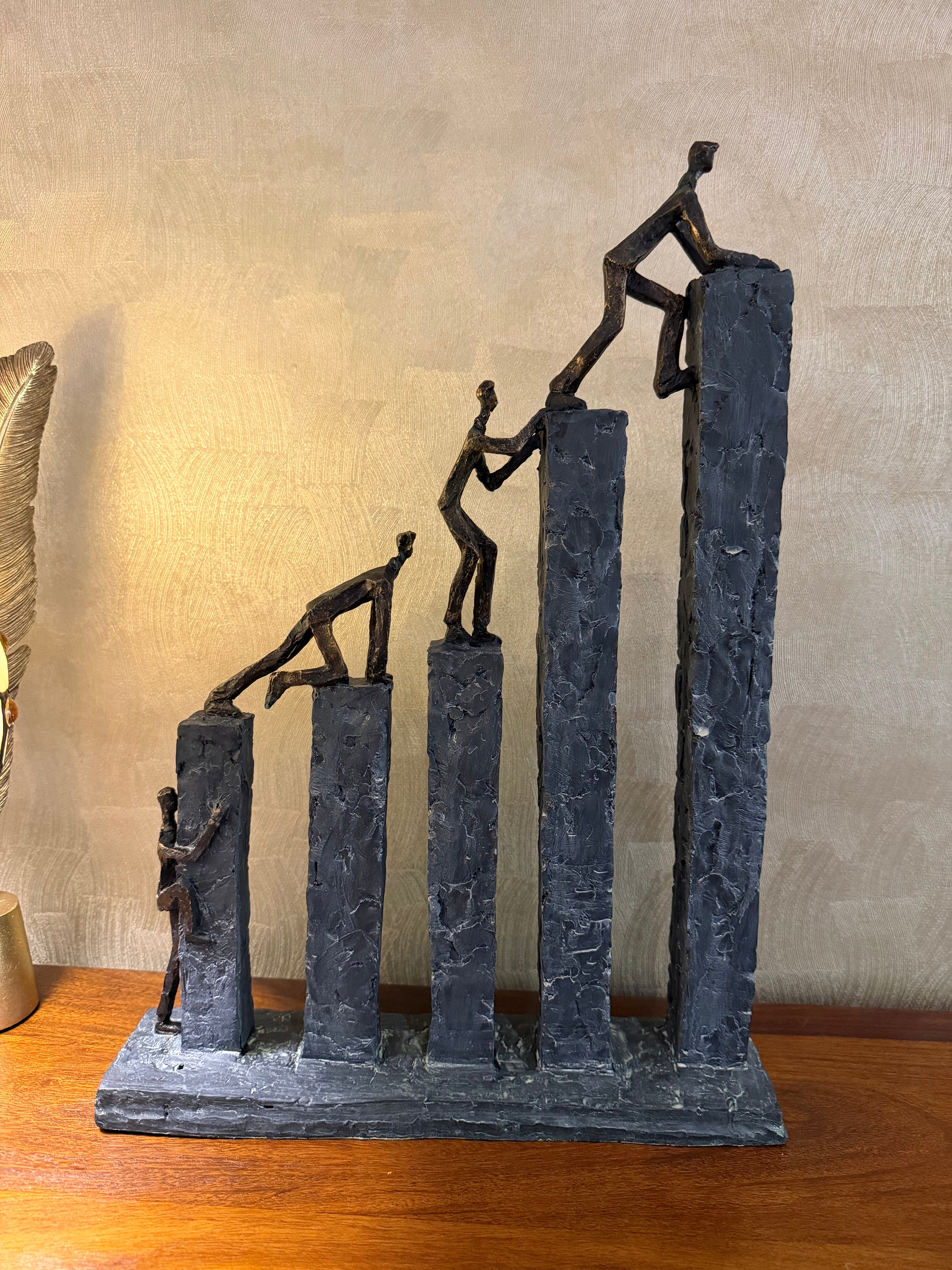 Climbing The Blocks Sculpture