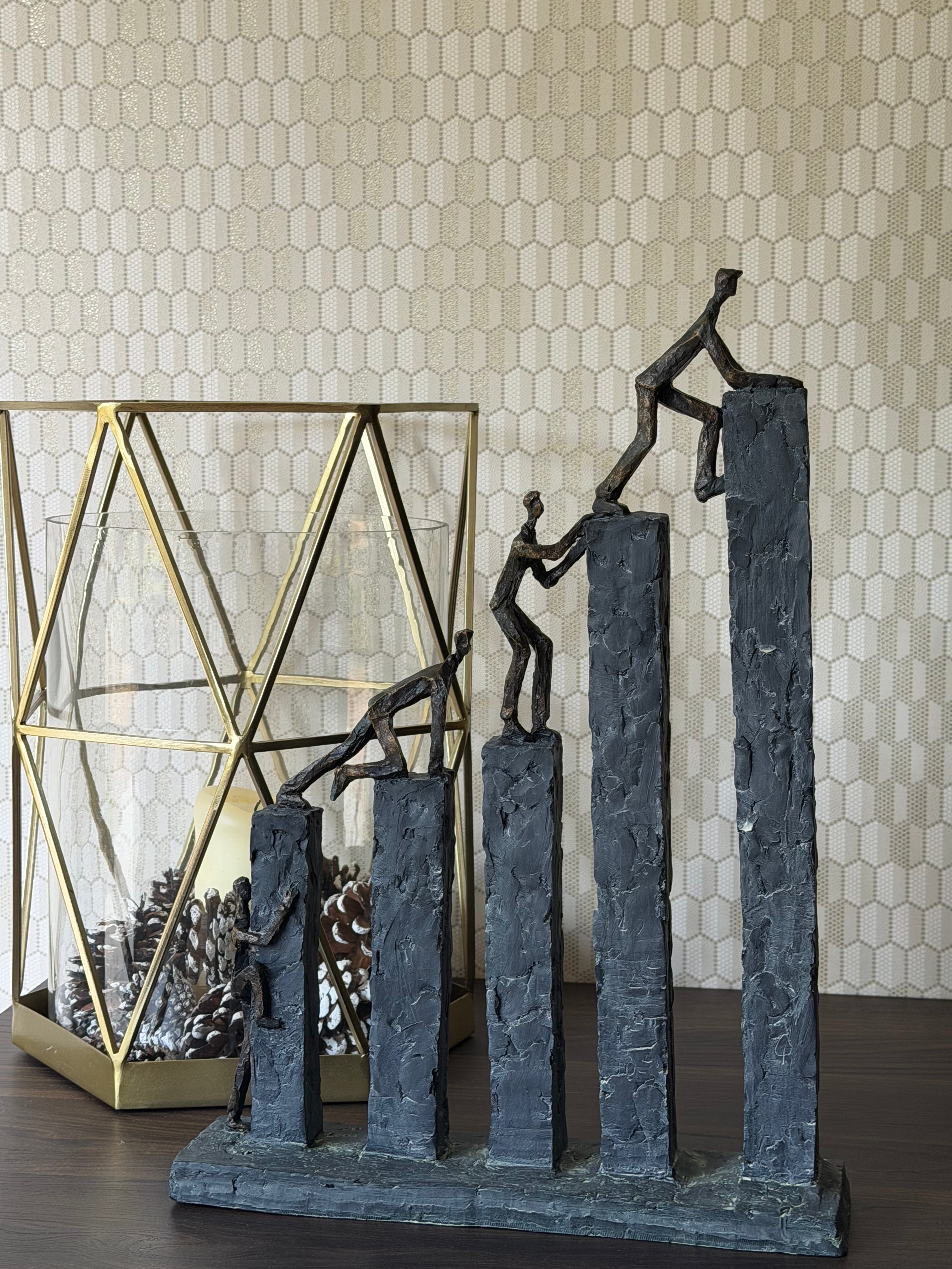 Climbing The Blocks Sculpture