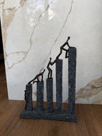 Climbing The Blocks Sculpture