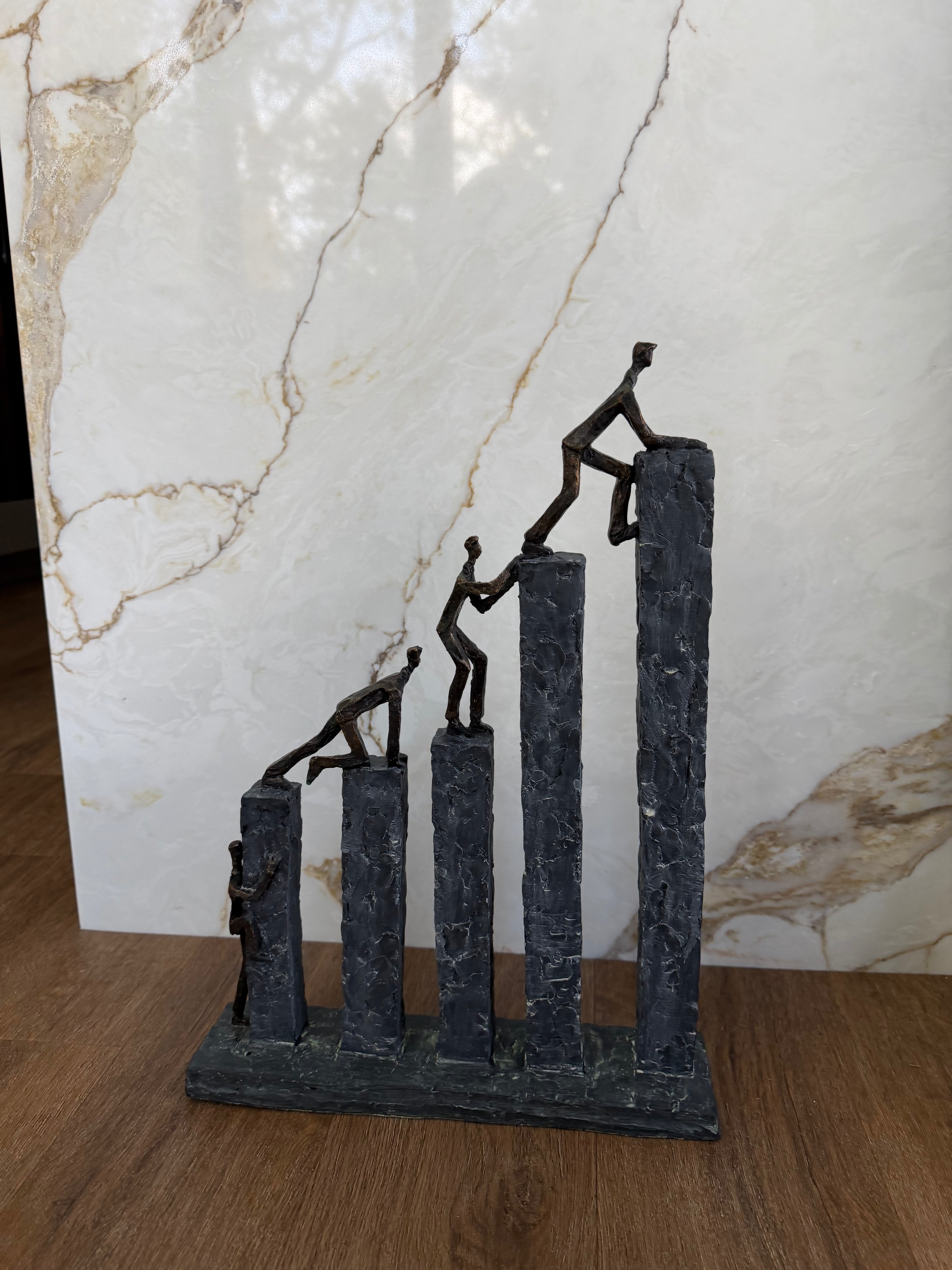 Climbing The Blocks Sculpture