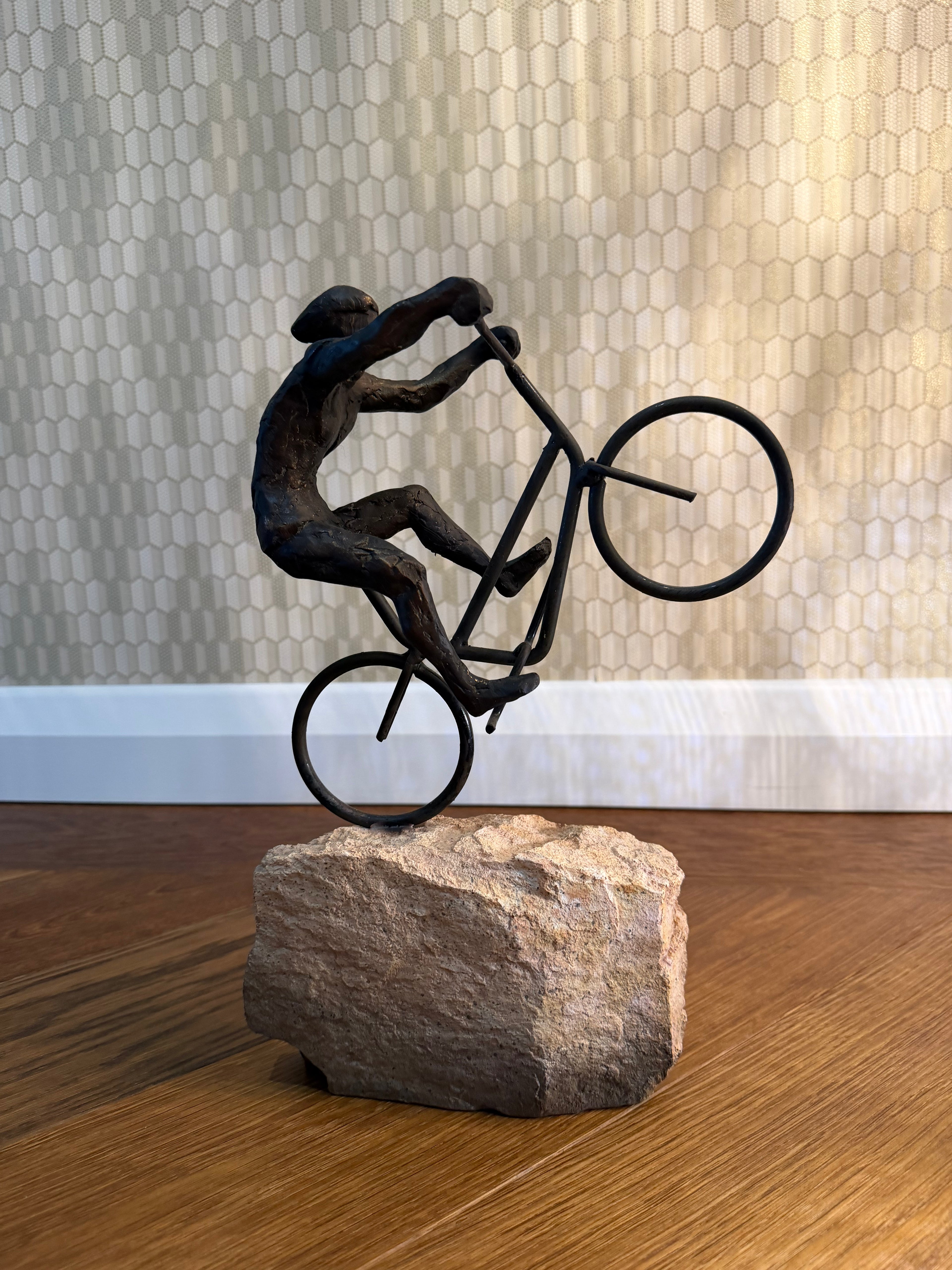 The Mountain Bike Rider Sculpture