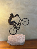 The Mountain Bike Rider Sculpture