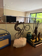 The Mountain Bike Rider Sculpture