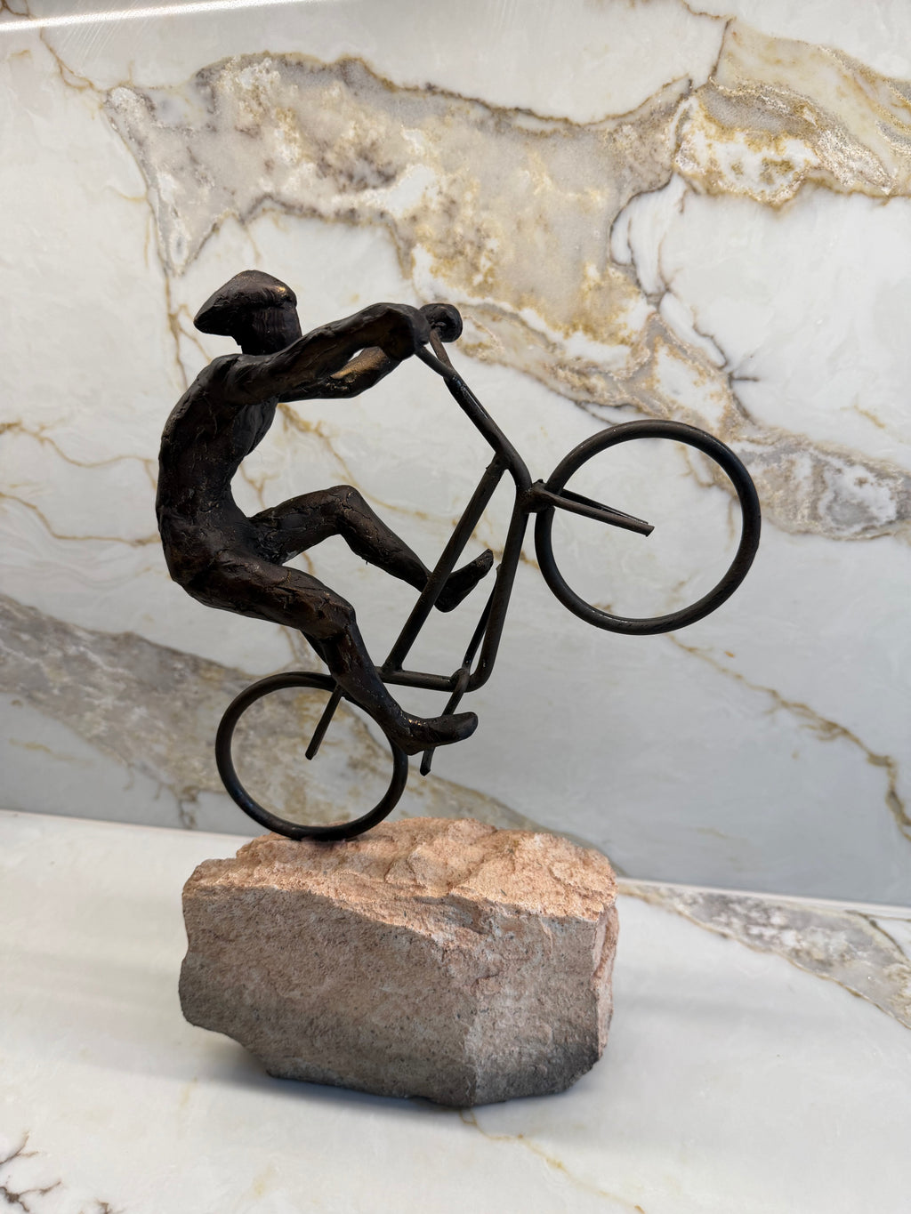 The Mountain Bike Rider Sculpture